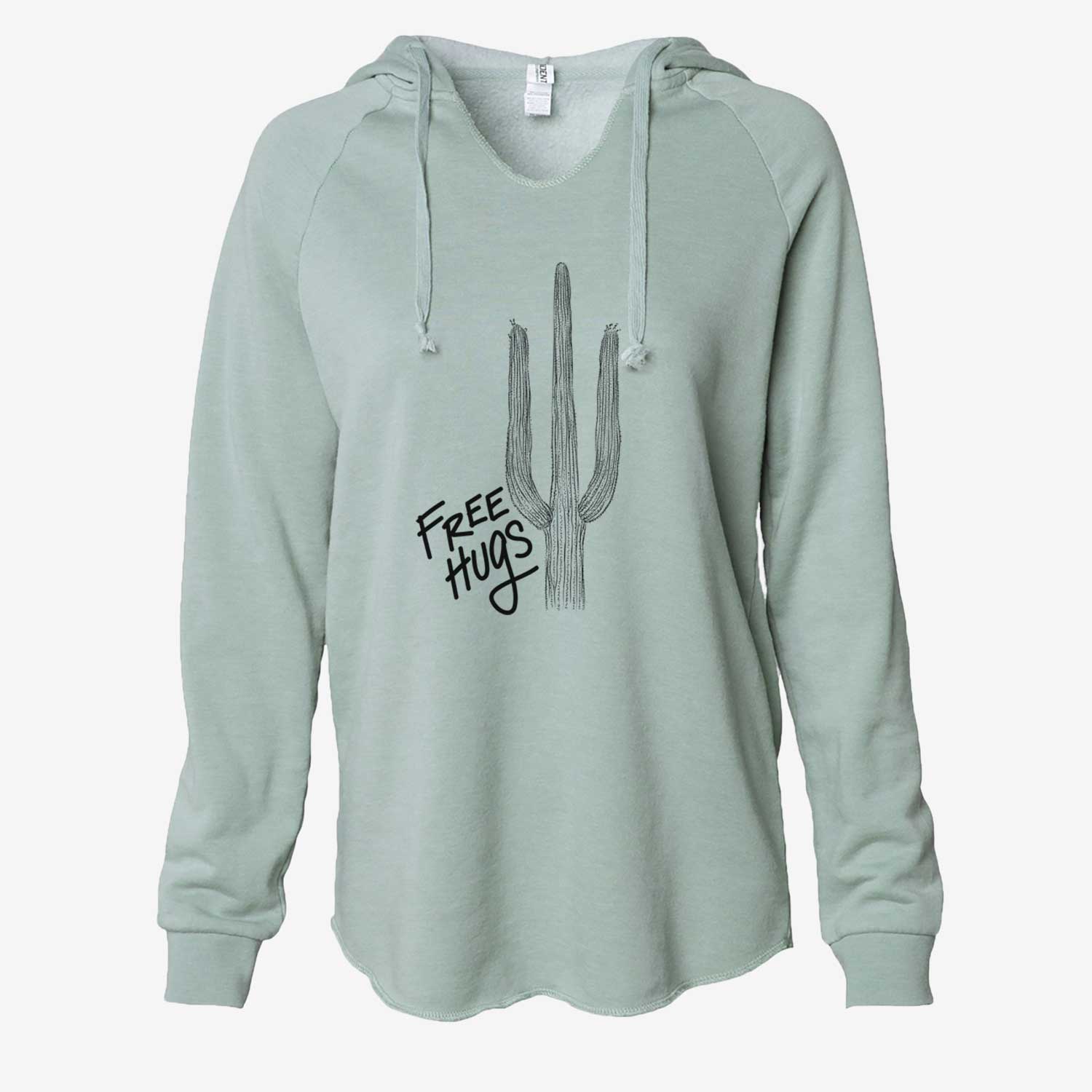 Free Hugs Saguaro Cactus - Cali Wave Hooded Sweatshirt