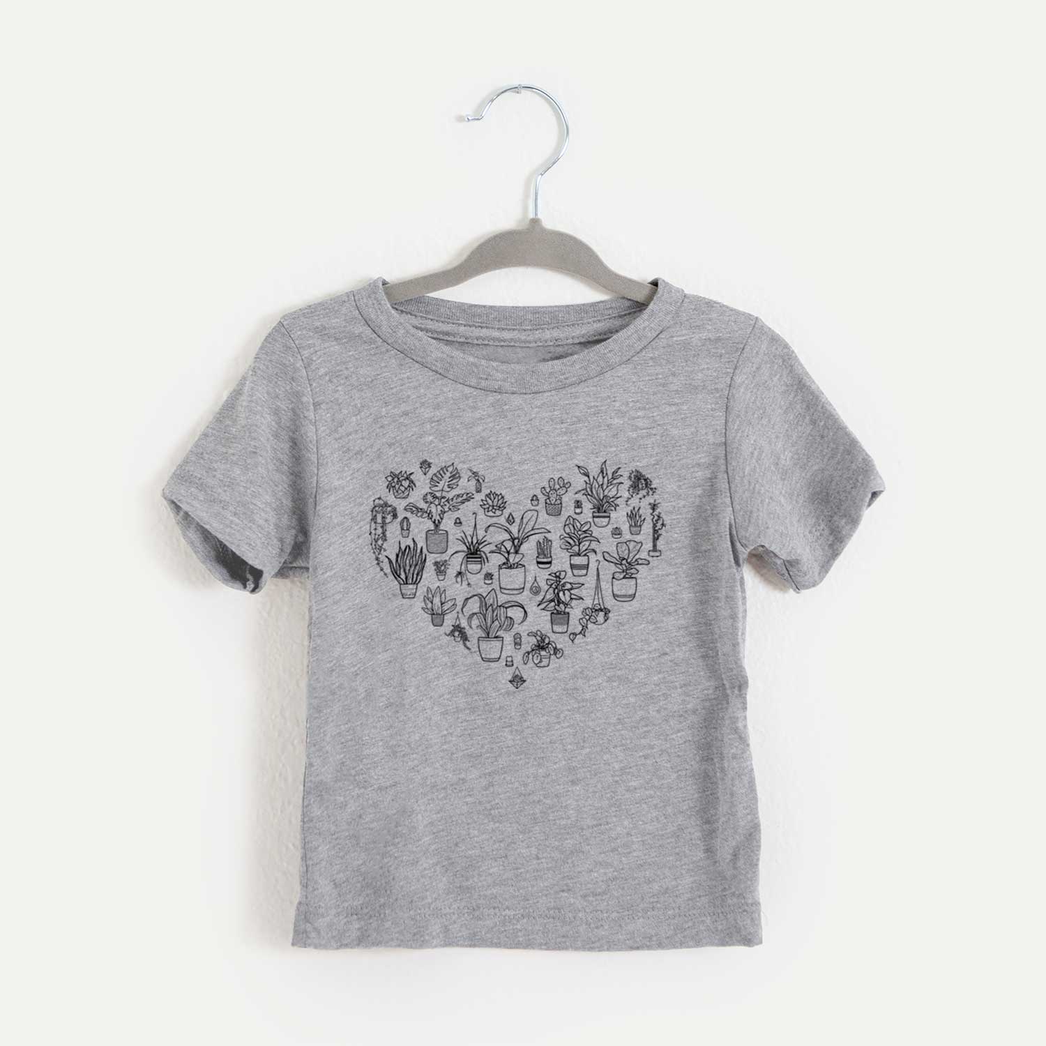 'Heart Full of Plants' design on an All Kids kids' shirt