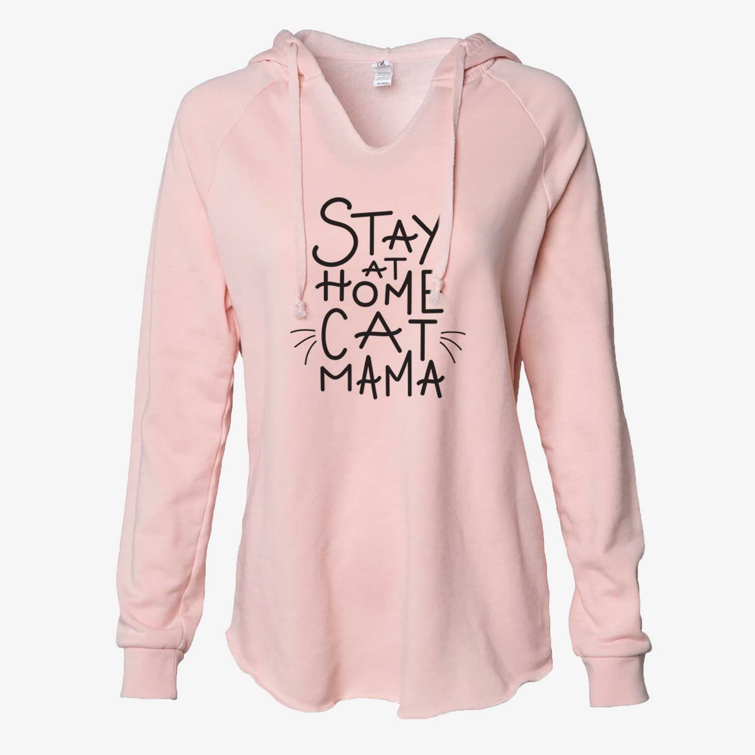 Stay at Home Cat Mama - Cali Wave Hooded Sweatshirt