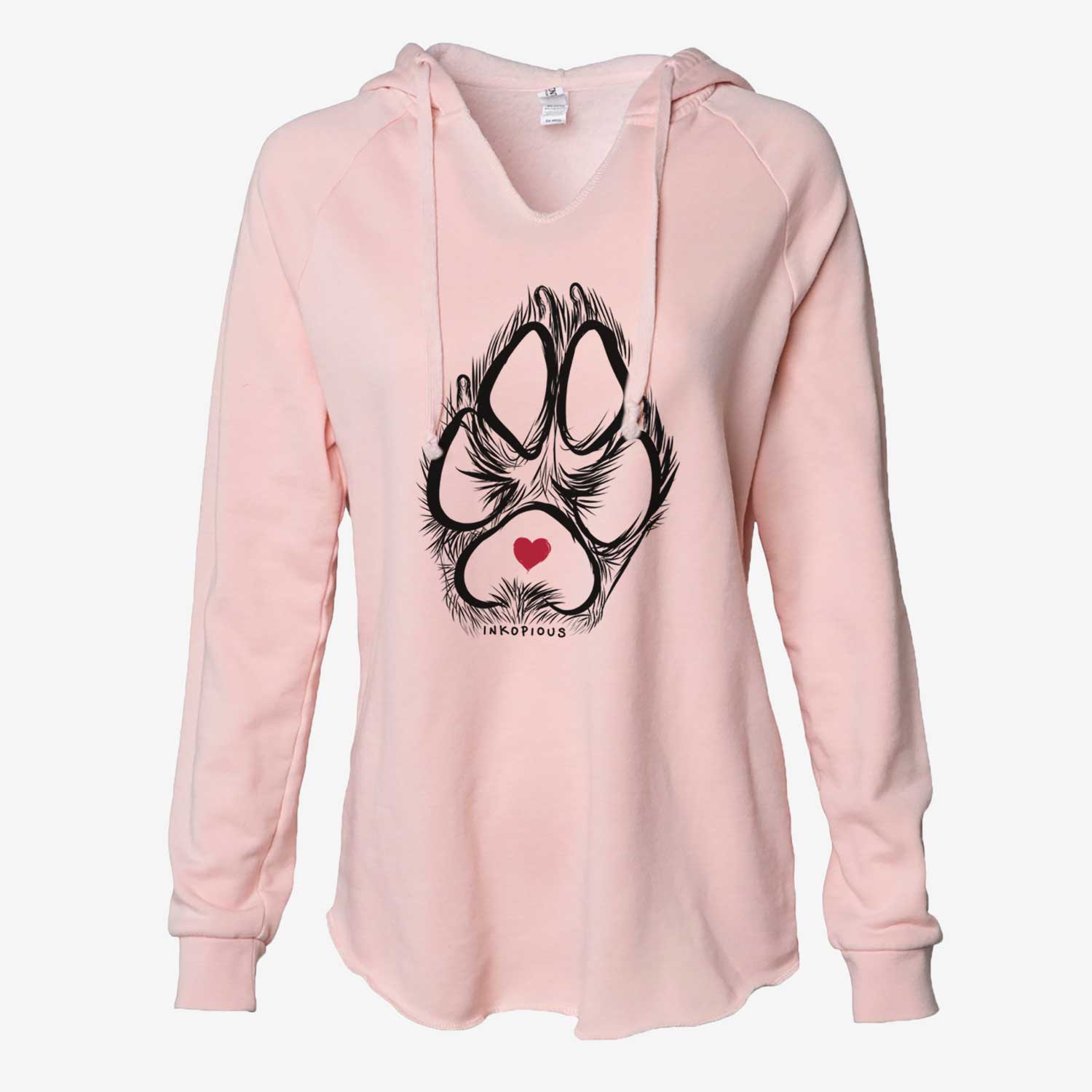 Inkopious Paw Print - Cali Wave Hooded Sweatshirt