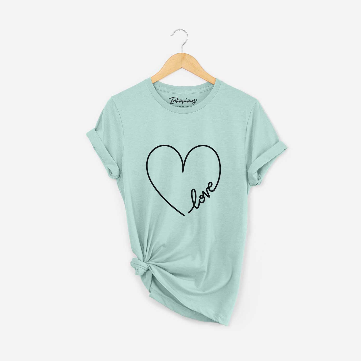 Hand Drawn Love Heart - Unisex Crewneck