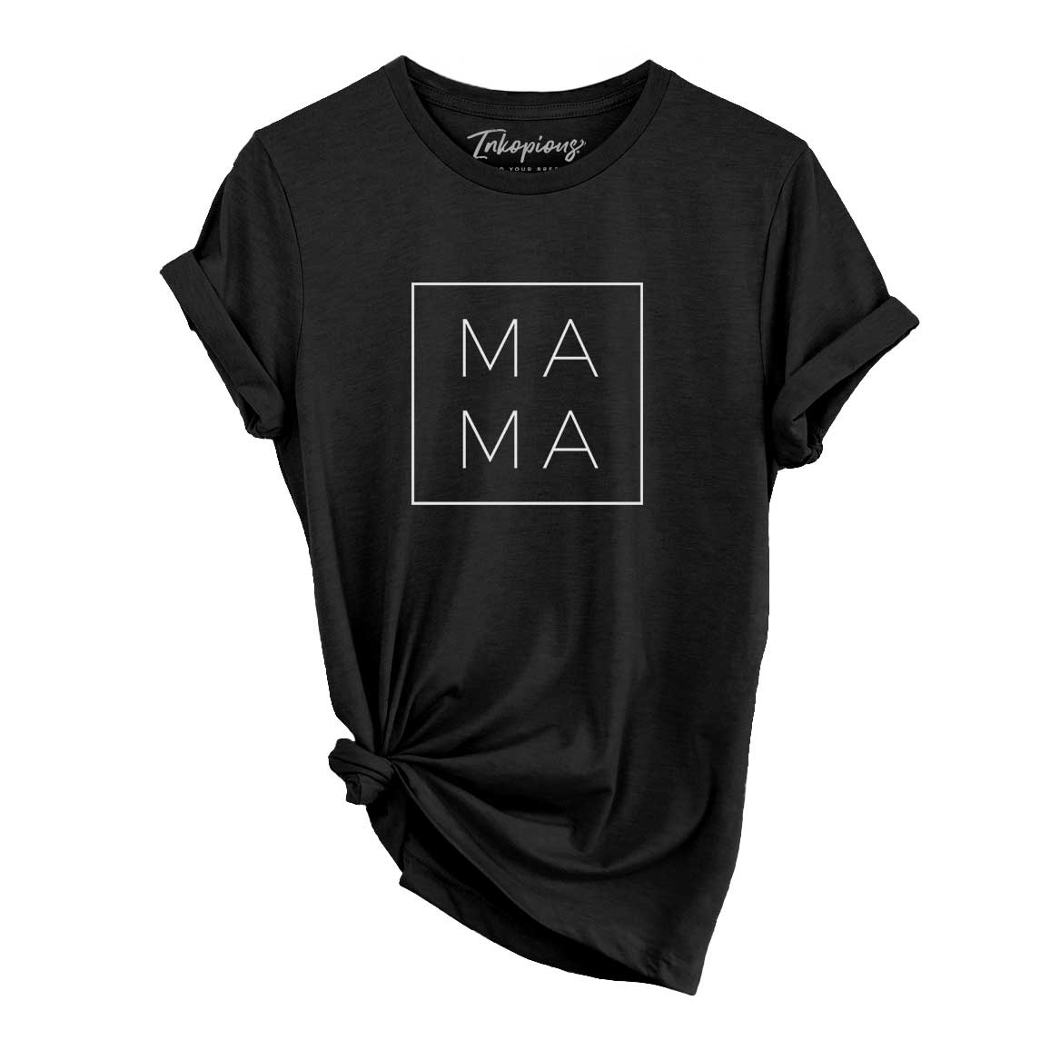 'Mama Square' design on a Black Unisex crewneck