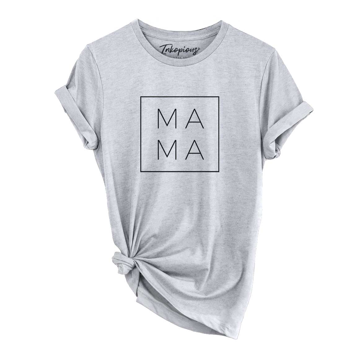 'Mama Square' design on a Grey Unisex crewneck