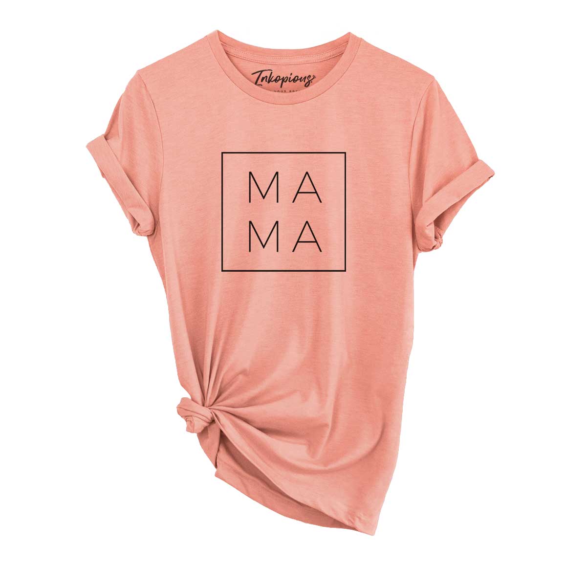 'Mama Square' design on a Sunset Unisex crewneck