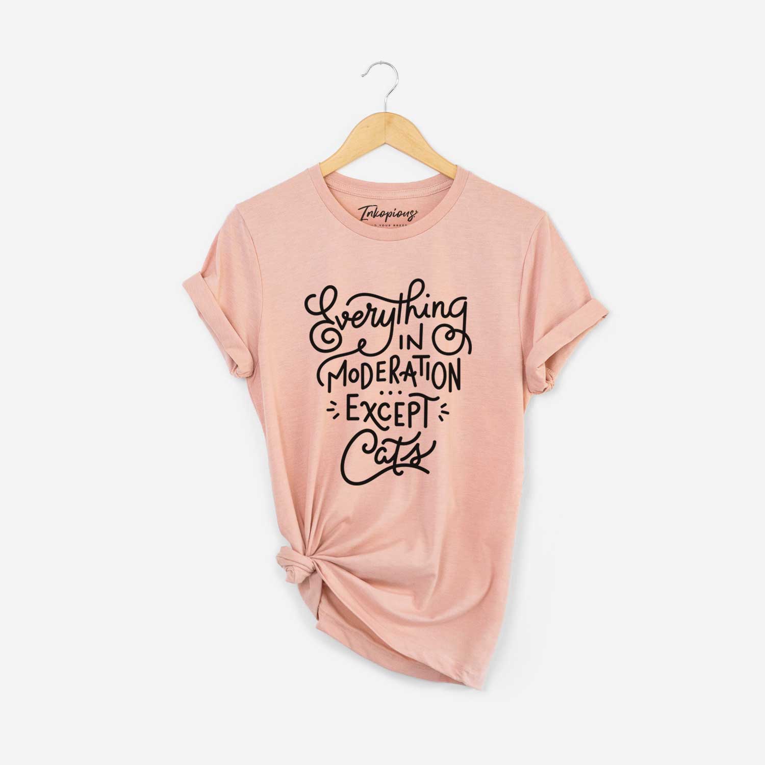 Everything in Moderation - Except Cats - Unisex Crewneck