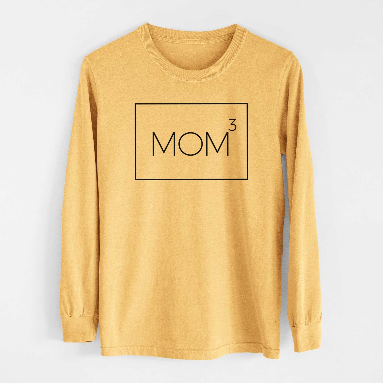 Mom to the 3rd Power Boxed - Heavyweight 100% Cotton Long Sleeve