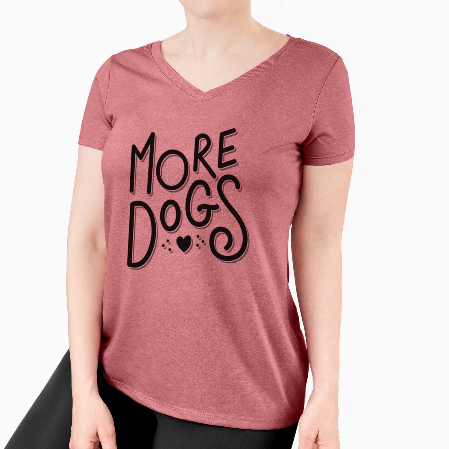 More Dogs - Women's V-neck Shirt