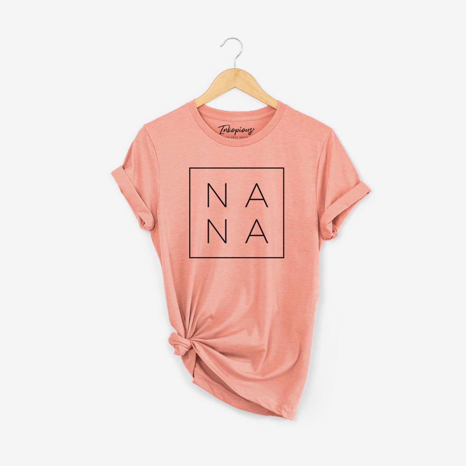 'Nana Boxed' design on a Sunset Unisex crewneck
