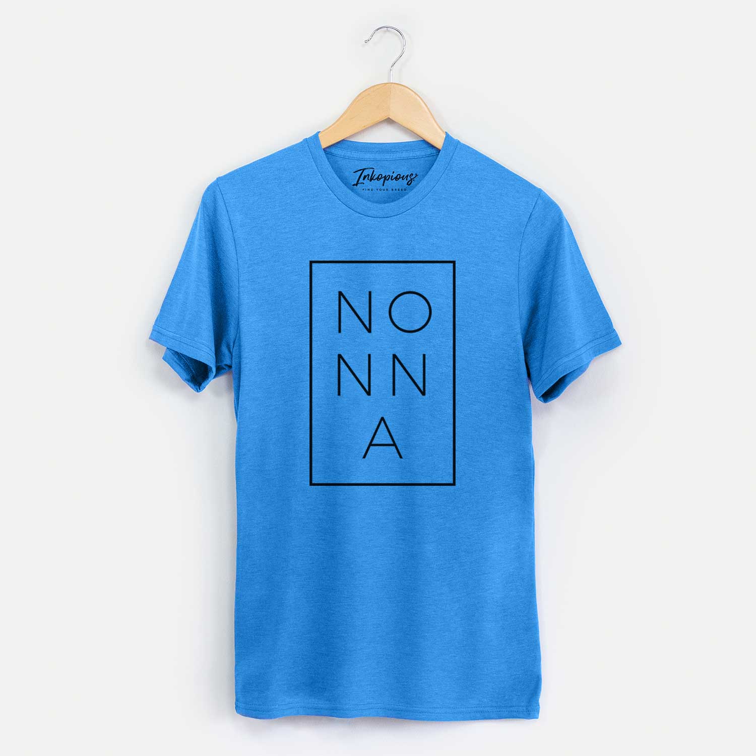 'Nonna Boxed' design on a Blue Unisex crewneck