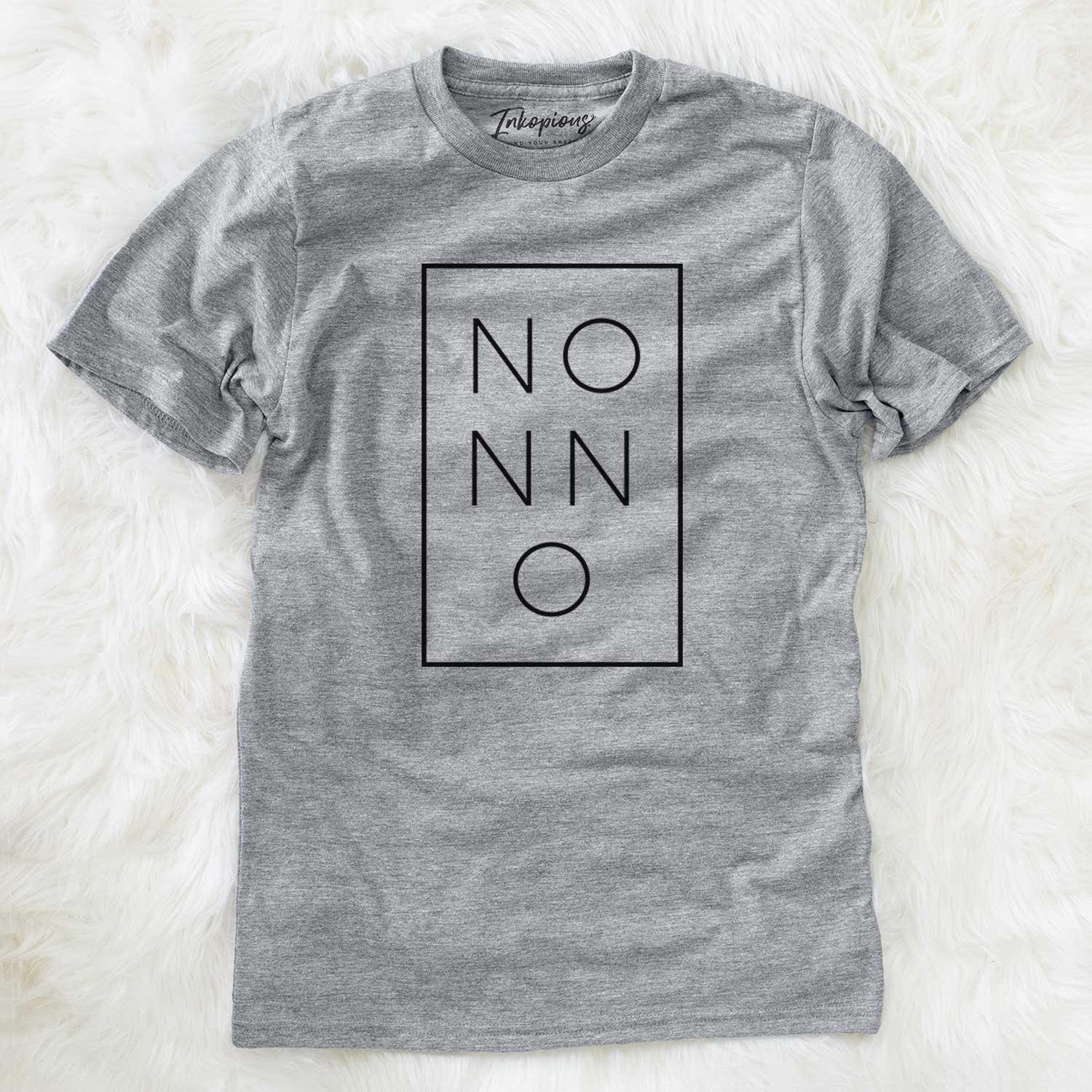 'Nonno Boxed' design on a Grey Unisex crewneck