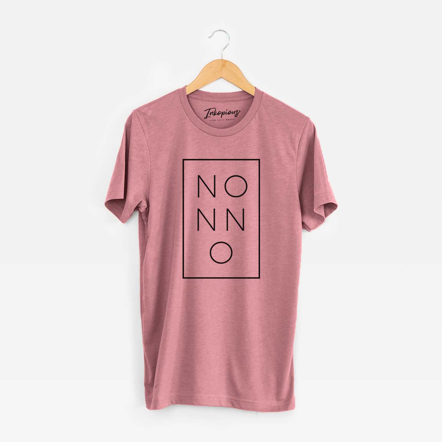 'Nonno Boxed' design on a Mauve Unisex crewneck