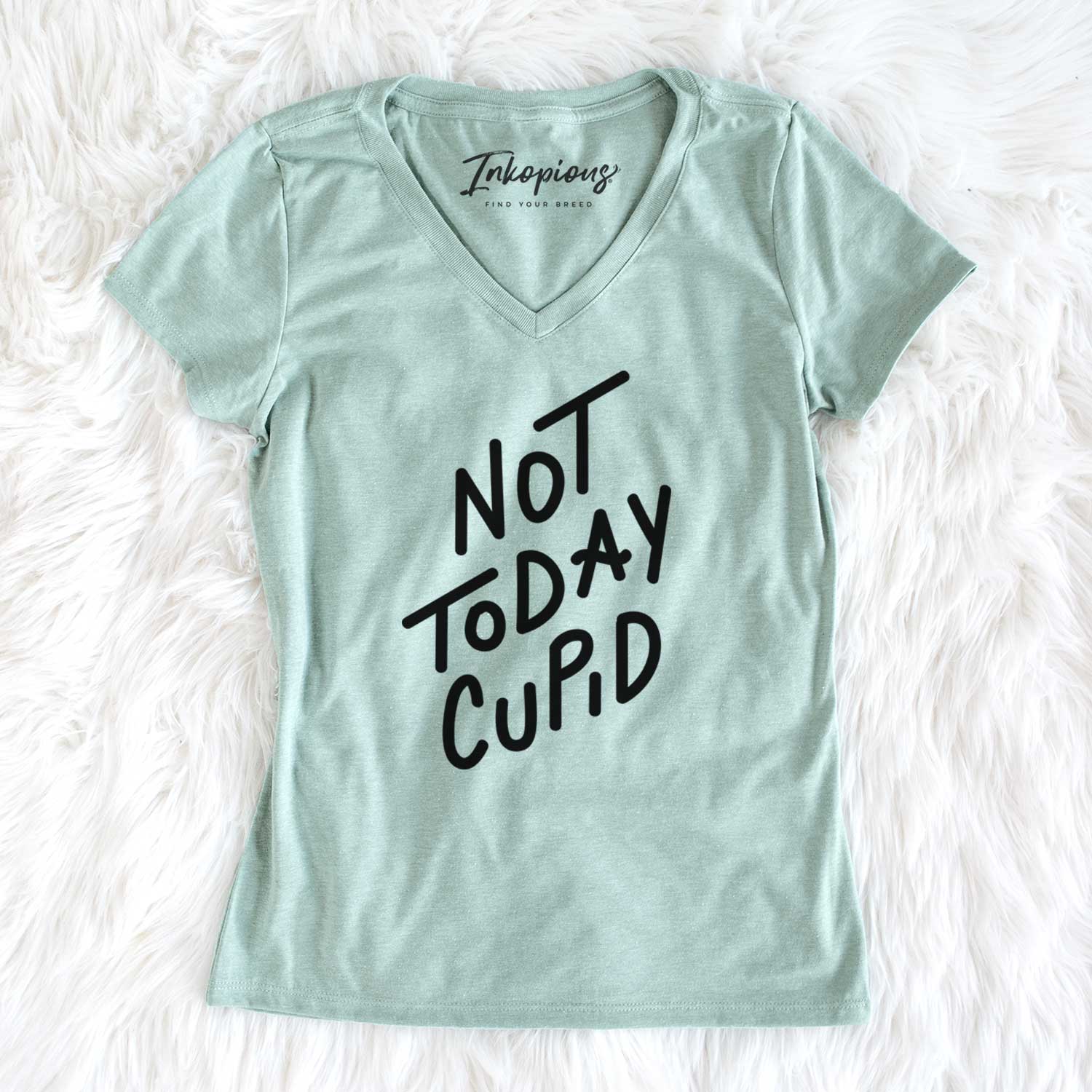 Not Today Cupid - Women's V-neck Shirt