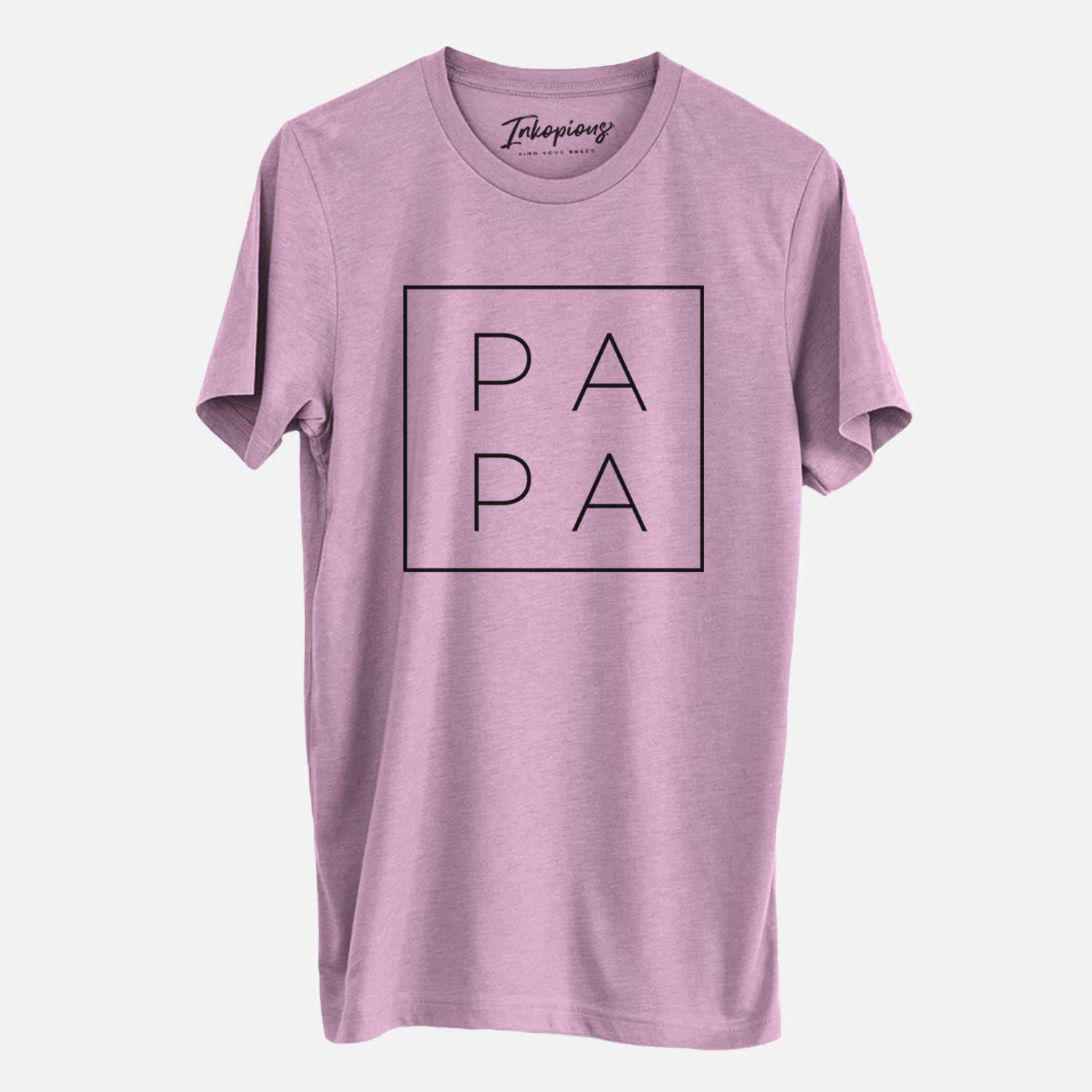 'Papa Boxed' design on an Orchid Unisex crewneck