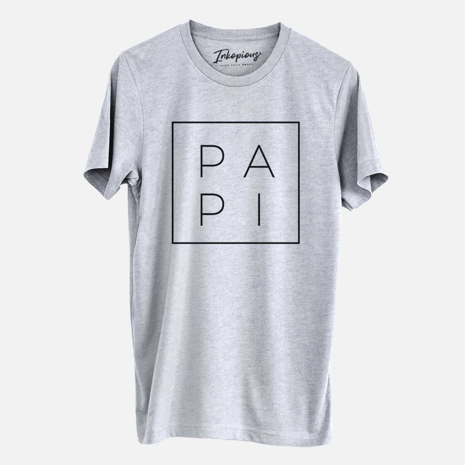 'Papi Boxed' design on a Grey Unisex crewneck