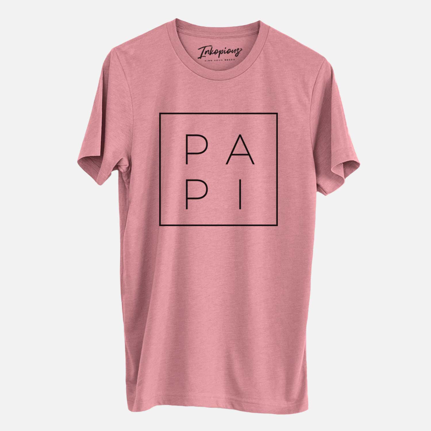 'Papi Boxed' design on a Mauve Unisex crewneck