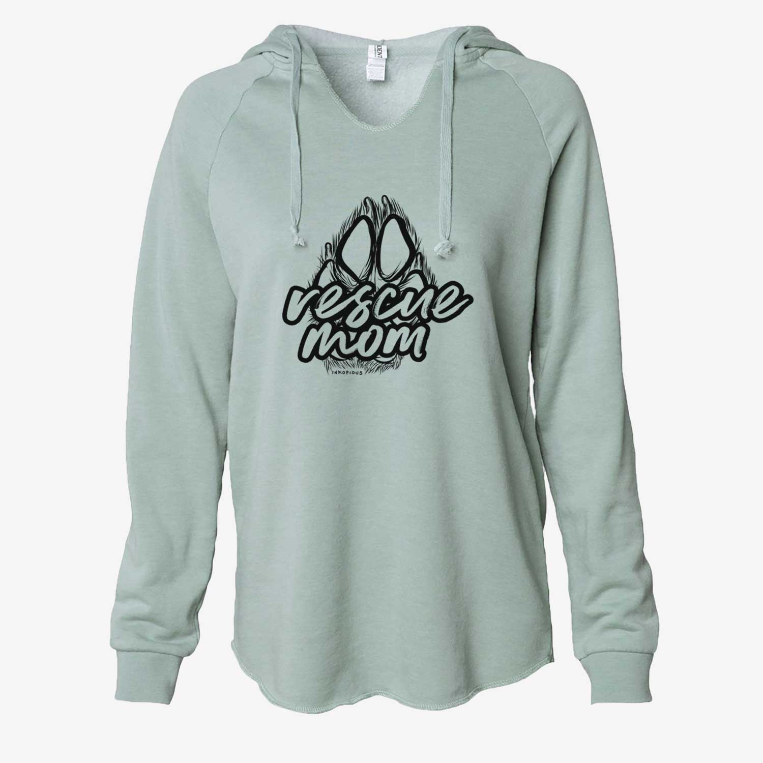 Rescue Mom - Paw Collection - Cali Wave Hooded Sweatshirt