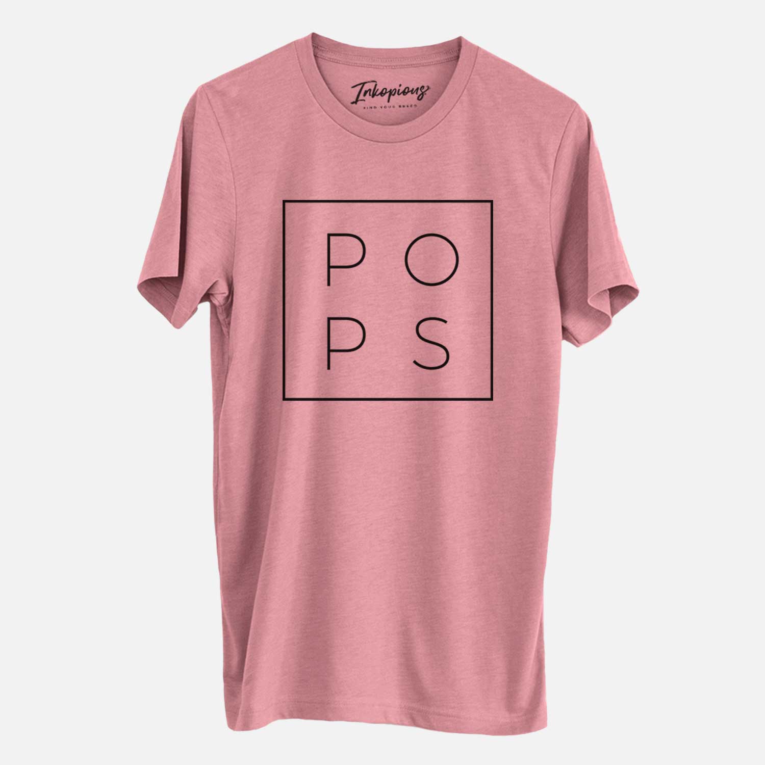 'Pops Boxed' design on a Mauve Unisex crewneck