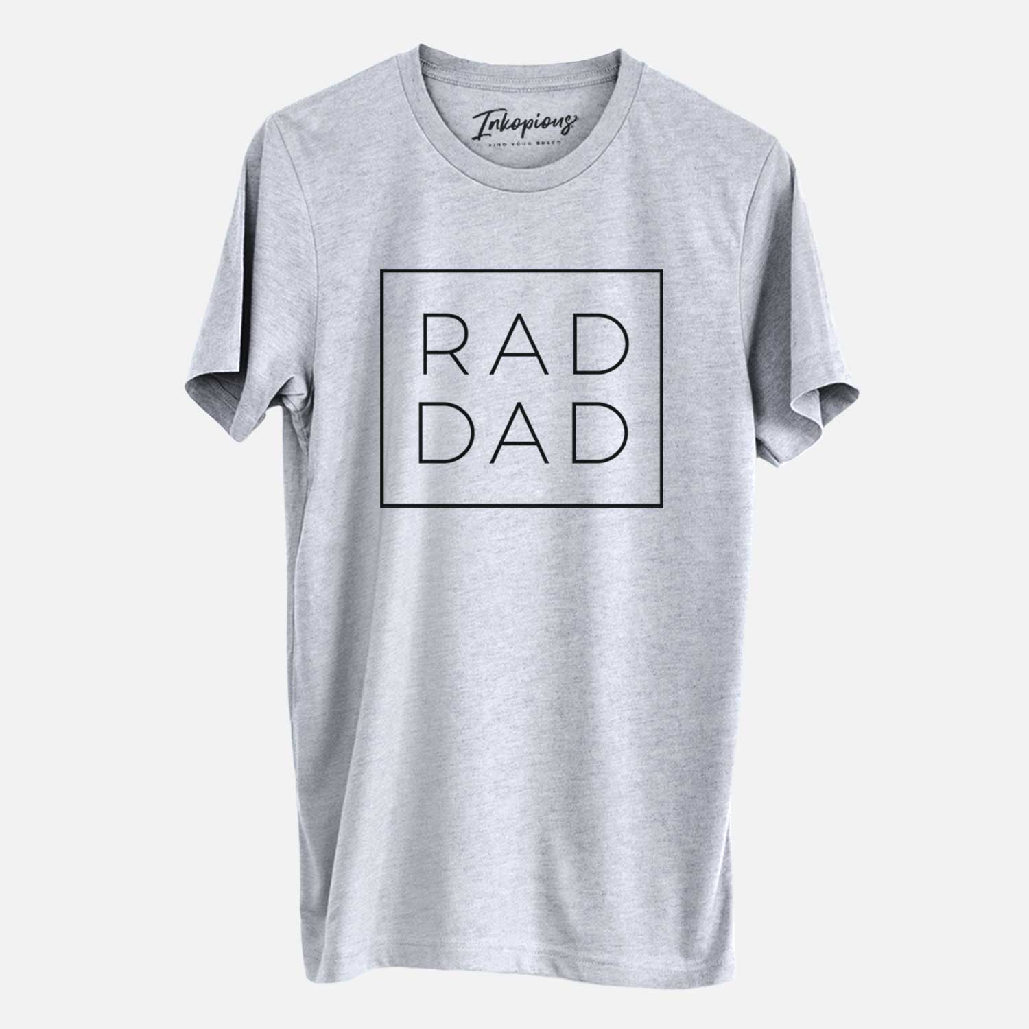 'Rad Dad Boxed' design on a Grey Unisex crewneck