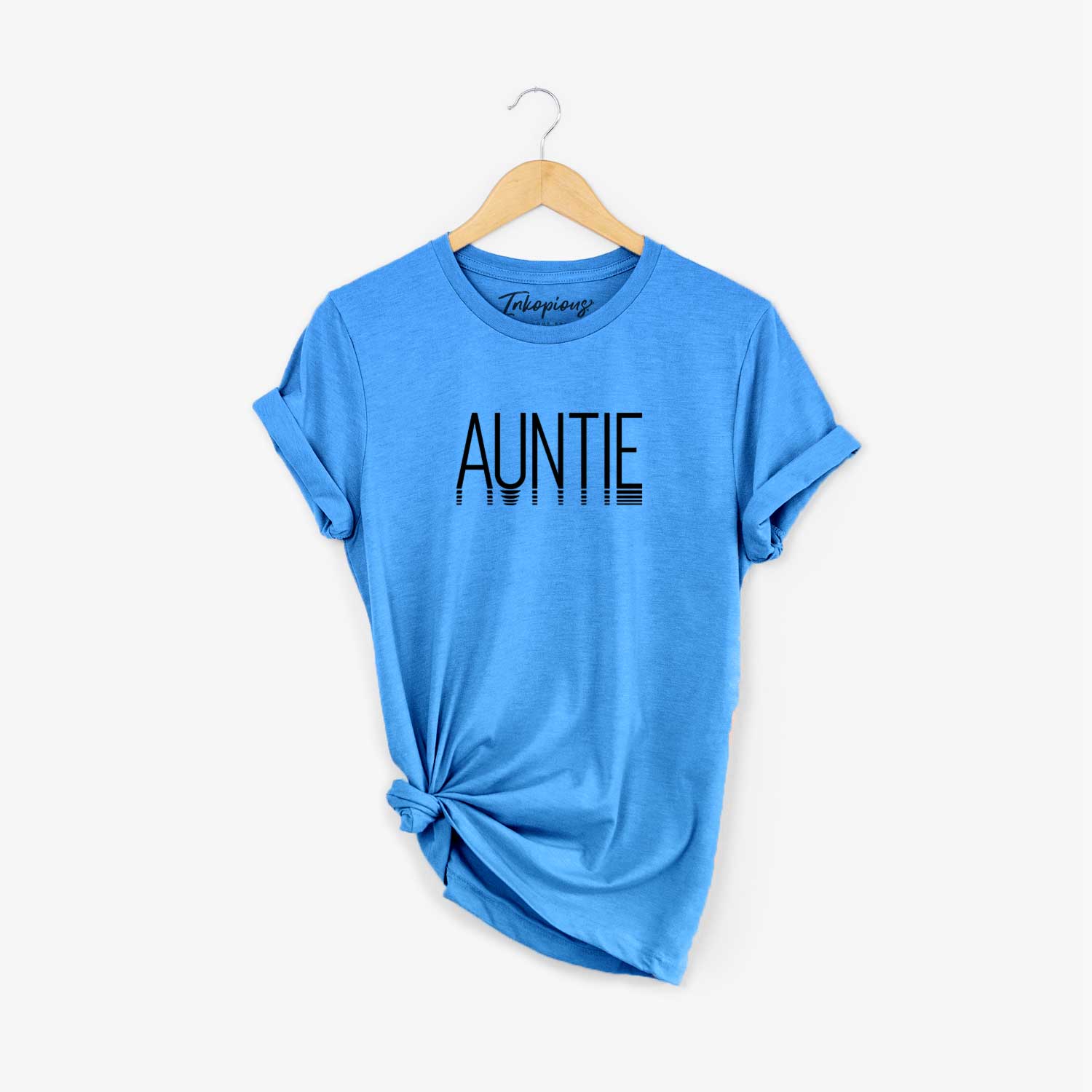 'Auntie - Reflections Collection' design on a Blue Unisex crewneck