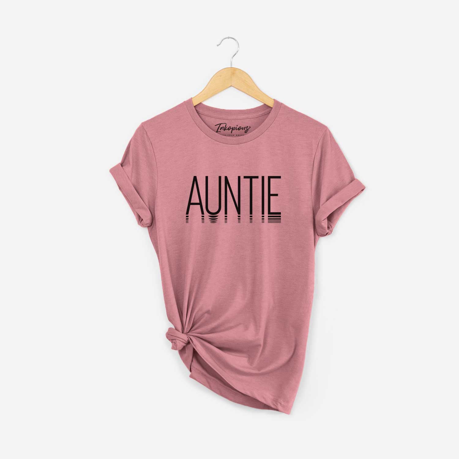 'Auntie - Reflections Collection' design on a Mauve Unisex crewneck