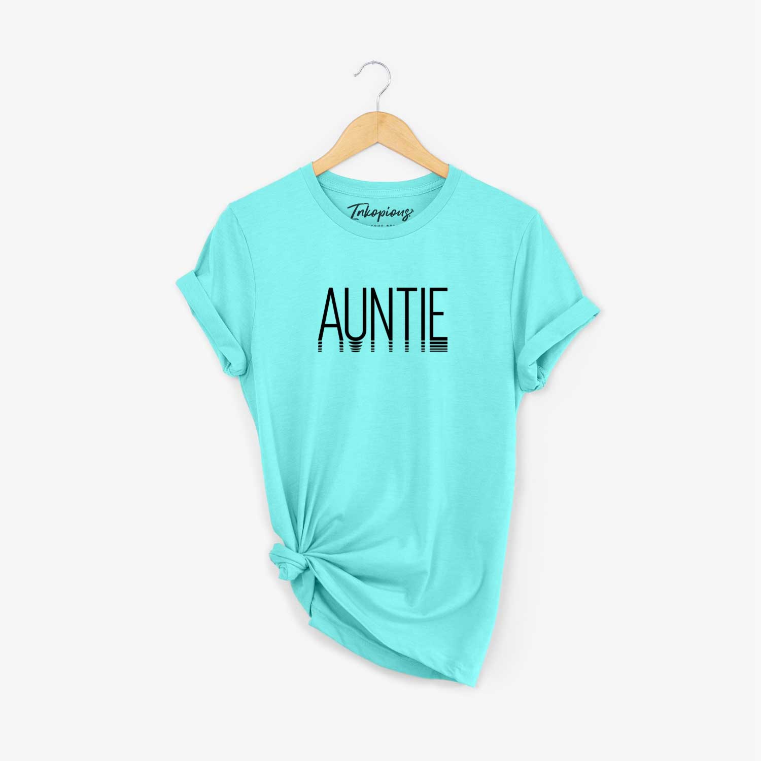 'Auntie - Reflections Collection' design on a Sea Green Unisex crewneck