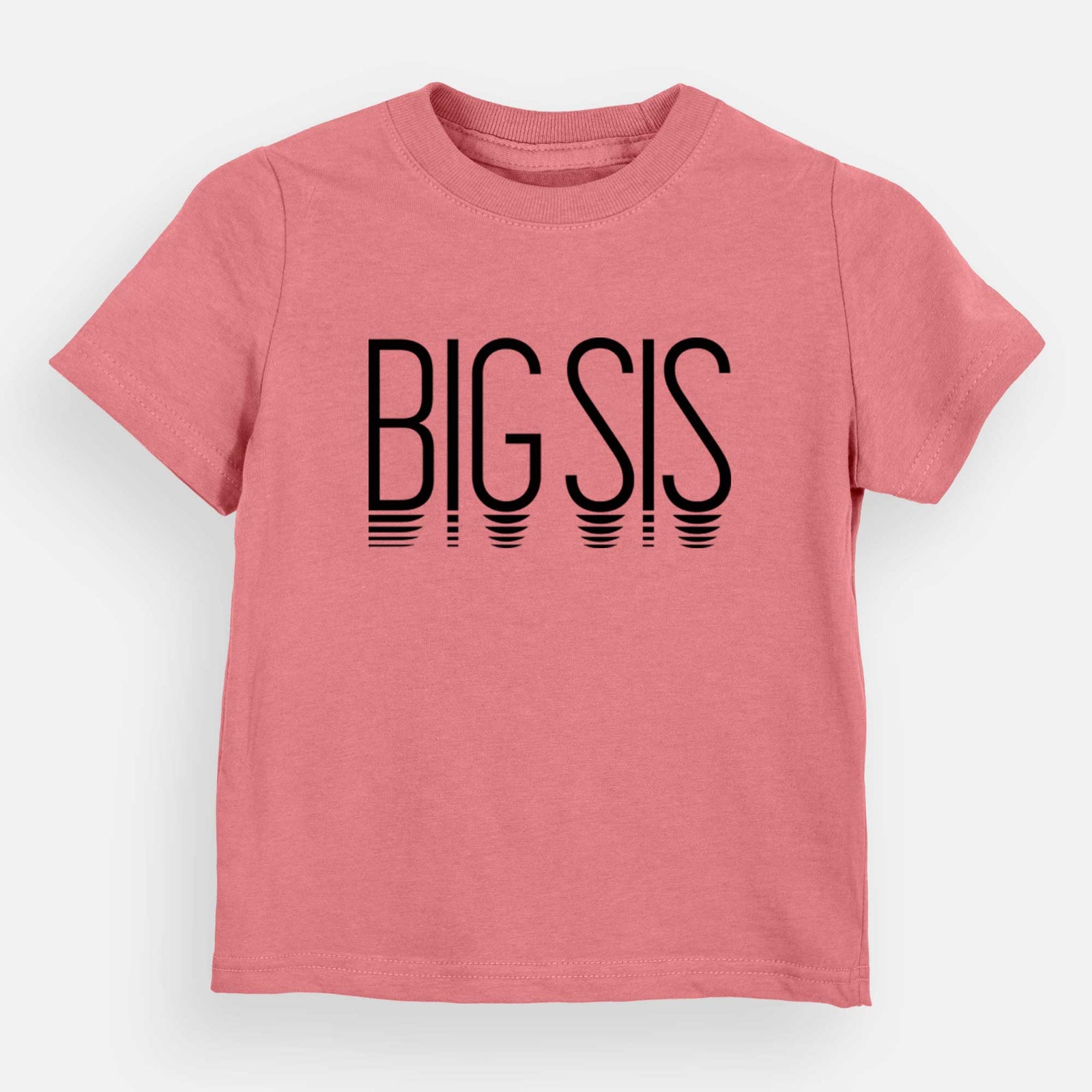 'Big Sis - Reflections Collection' design on a Mauve kids' shirt