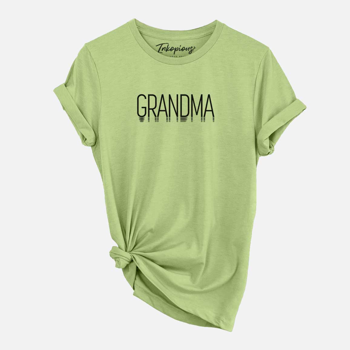 'Grandma - Reflections Collection' design on a Heather Green Unisex crewneck