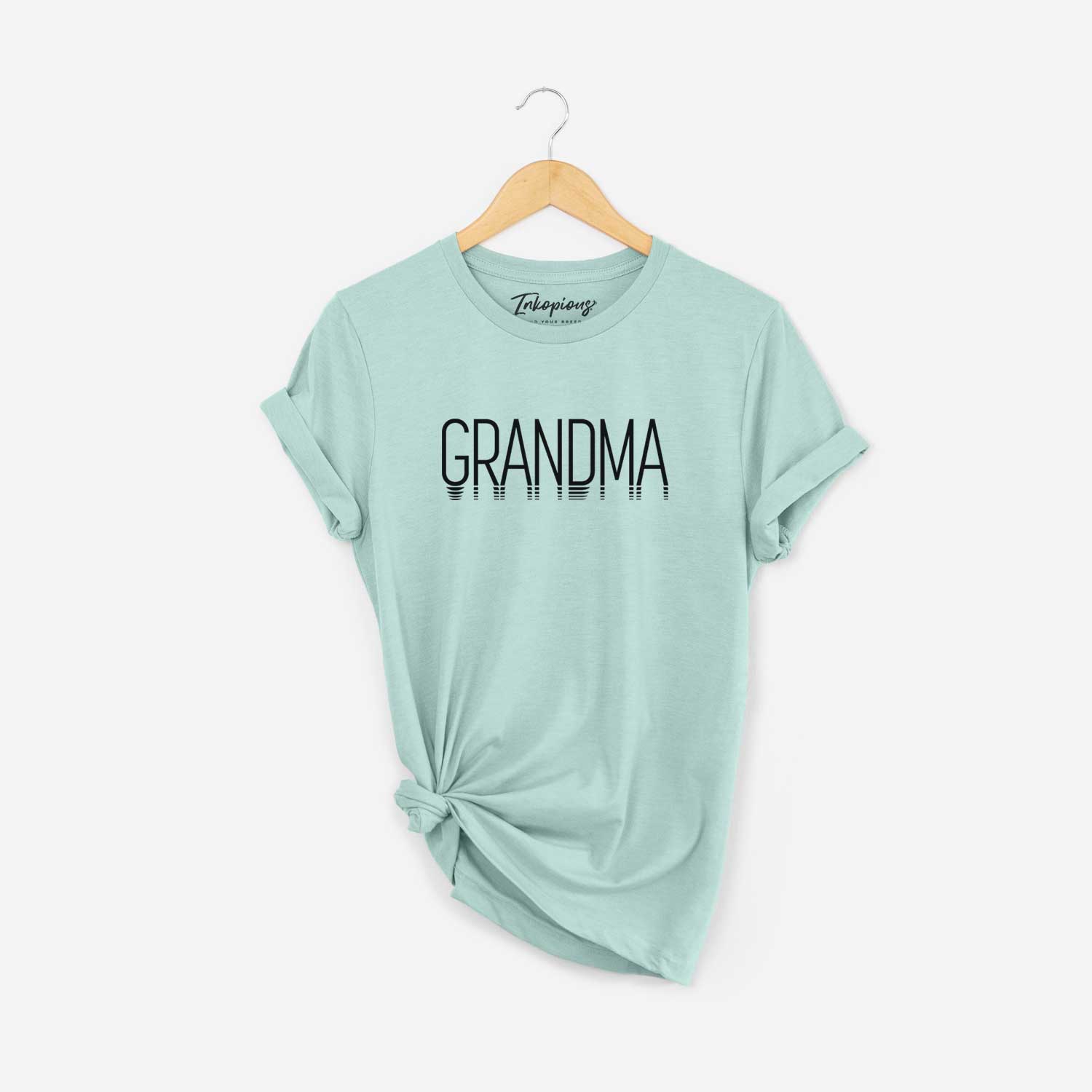 'Grandma - Reflections Collection' design on a Heather Sage Unisex crewneck