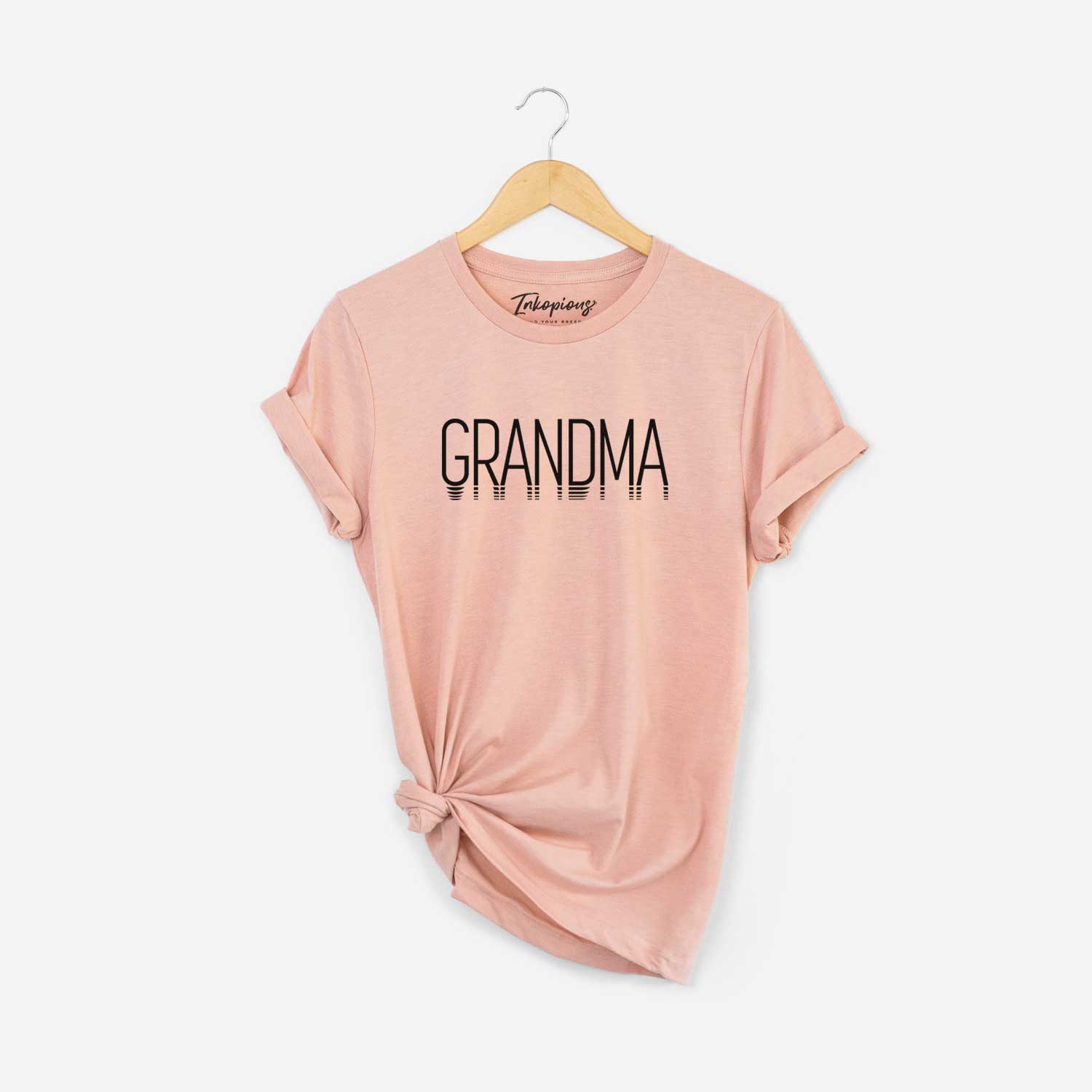 'Grandma - Reflections Collection' design on a Peach Unisex crewneck