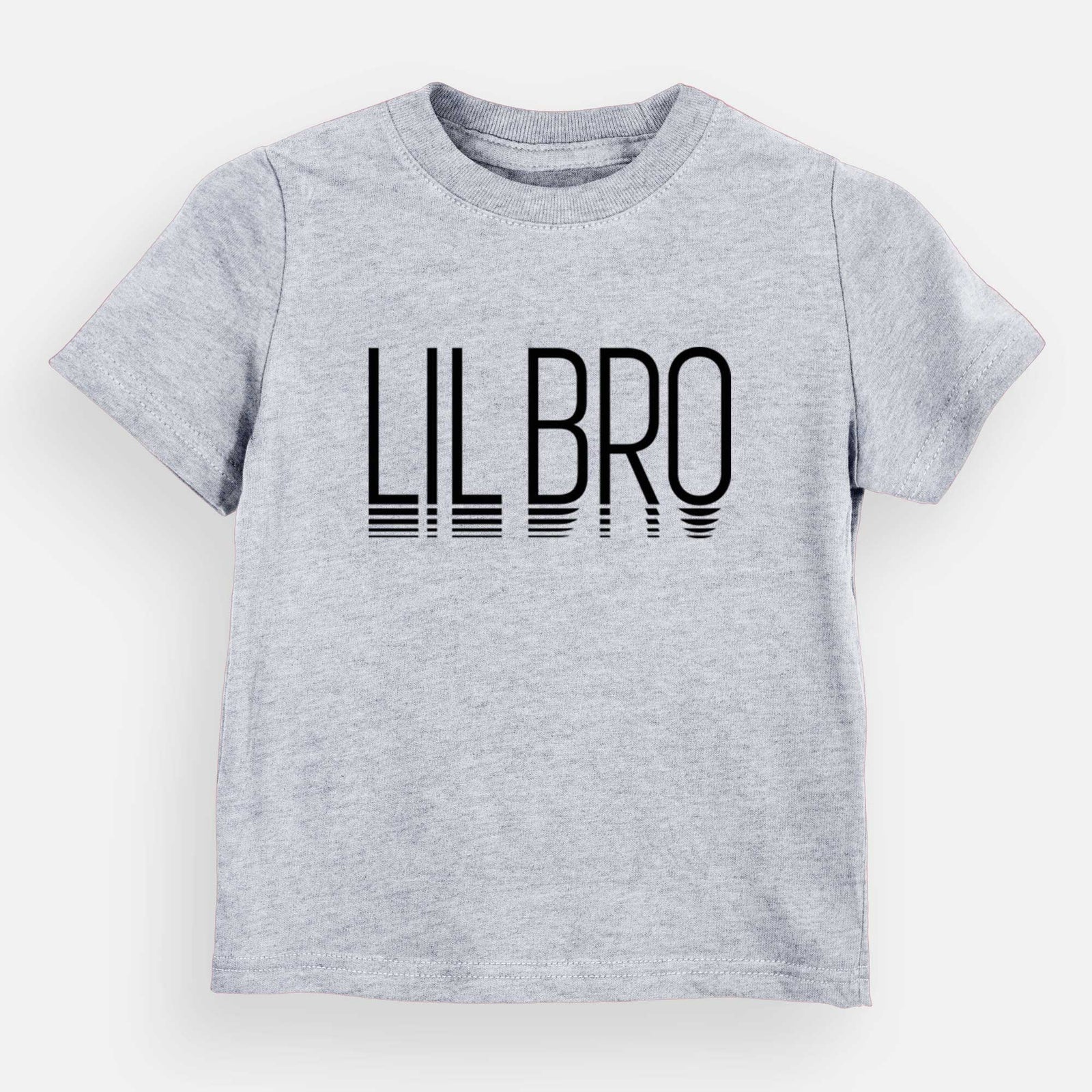 'Lil Bro - Reflections Collection' design on a Grey kids' shirt