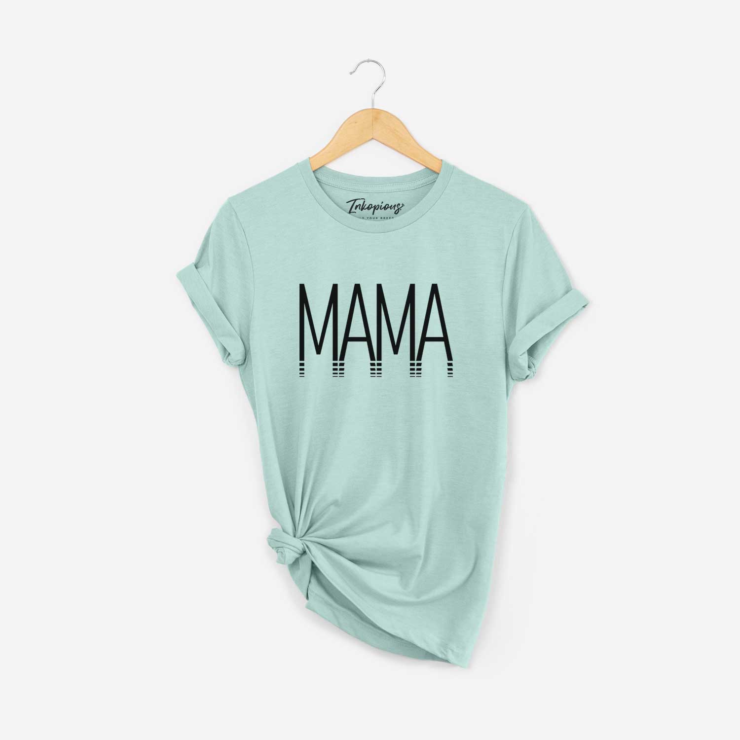'Mama - Reflections Collection' design on a Heather Sage Unisex crewneck