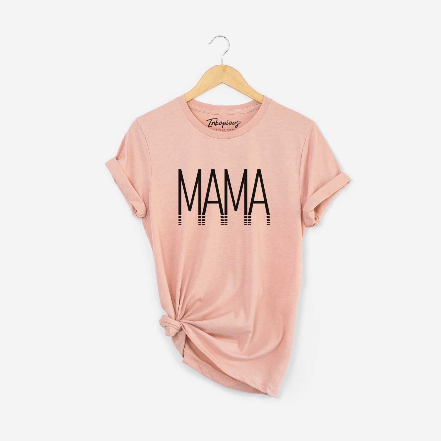 'Mama - Reflections Collection' design on a Peach Unisex crewneck