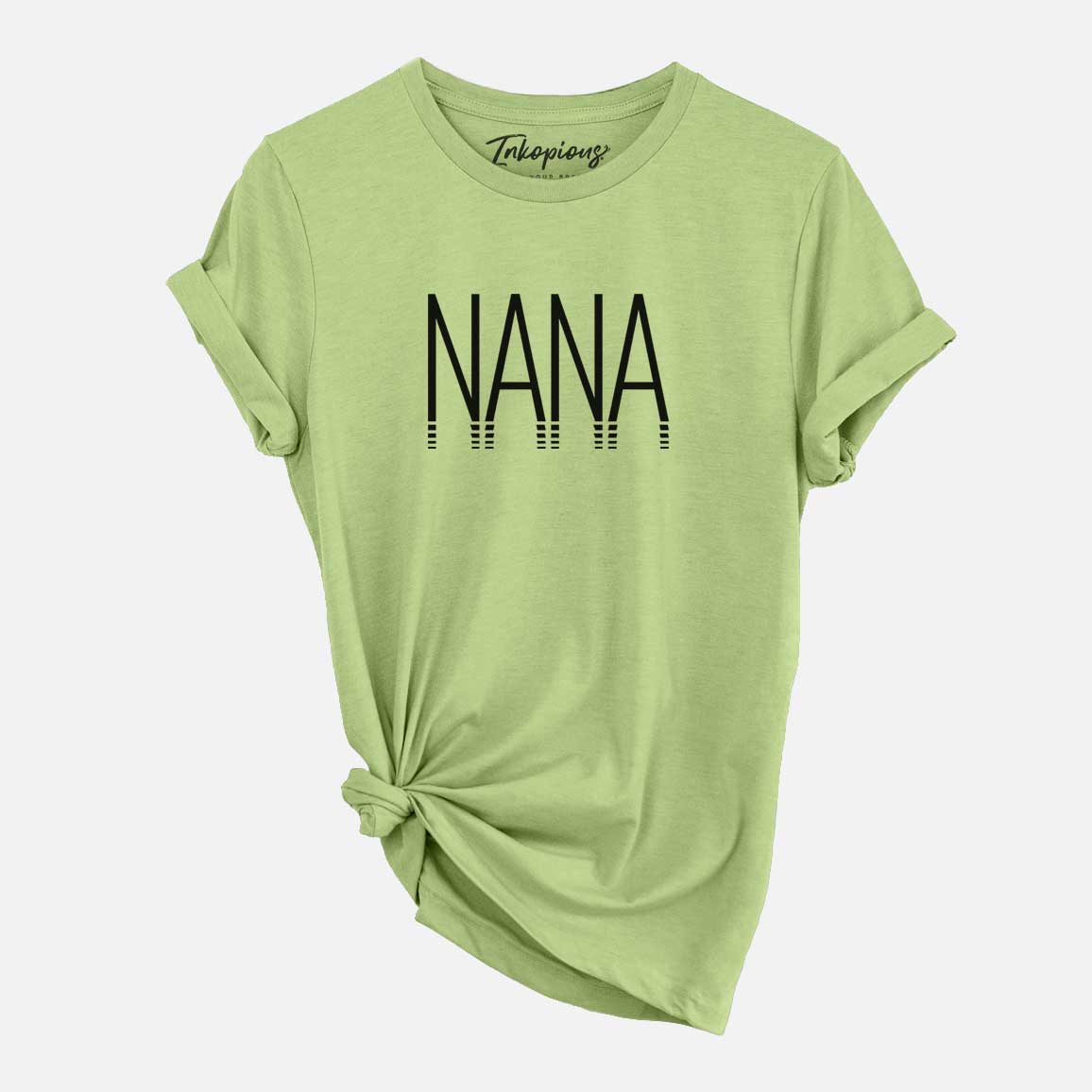 'Nana - Reflections Collection' design on a Heather Green Unisex crewneck