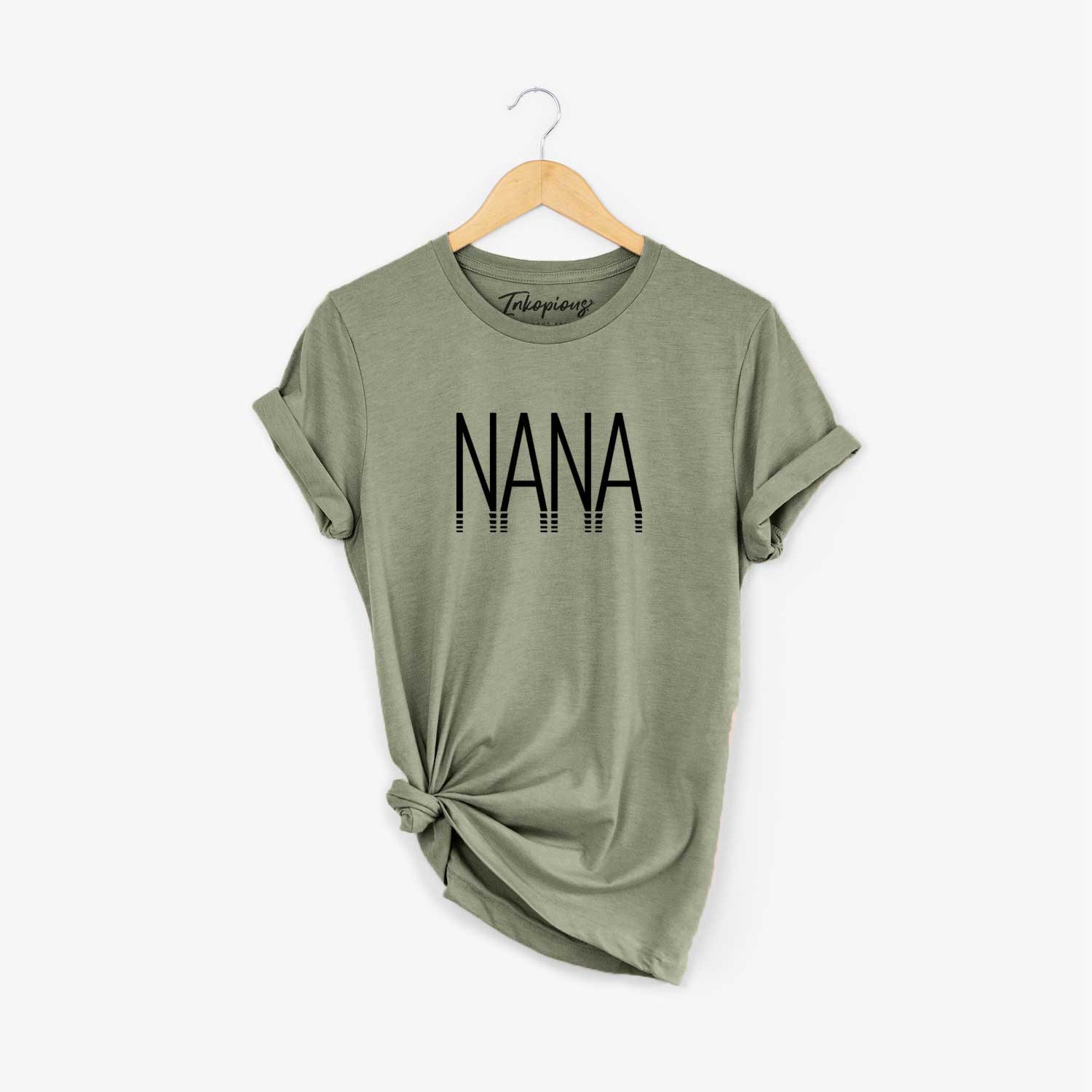 'Nana - Reflections Collection' design on an Olive Unisex crewneck
