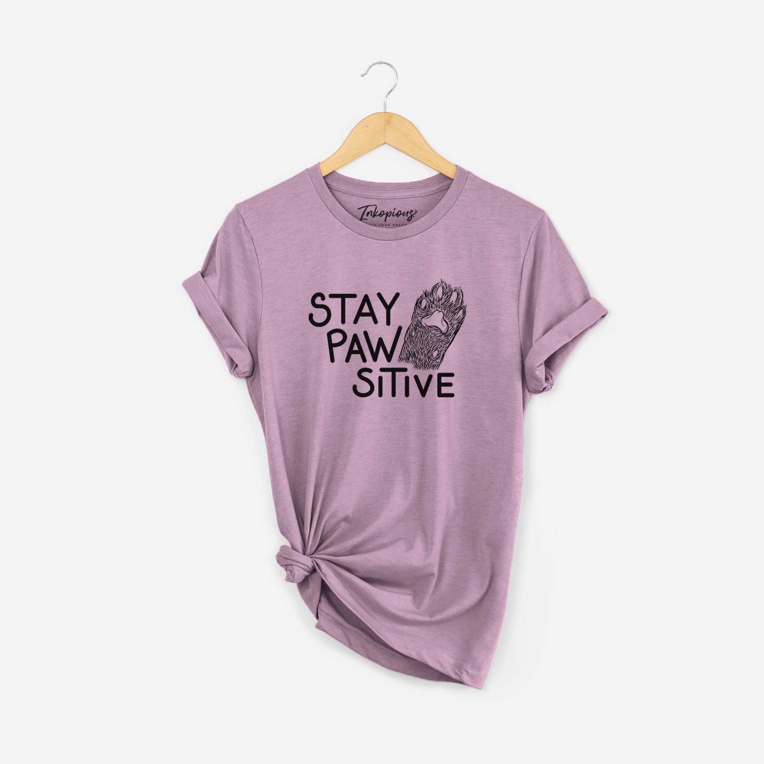 Stay Pawsitive - Cat Paw - Unisex Crewneck
