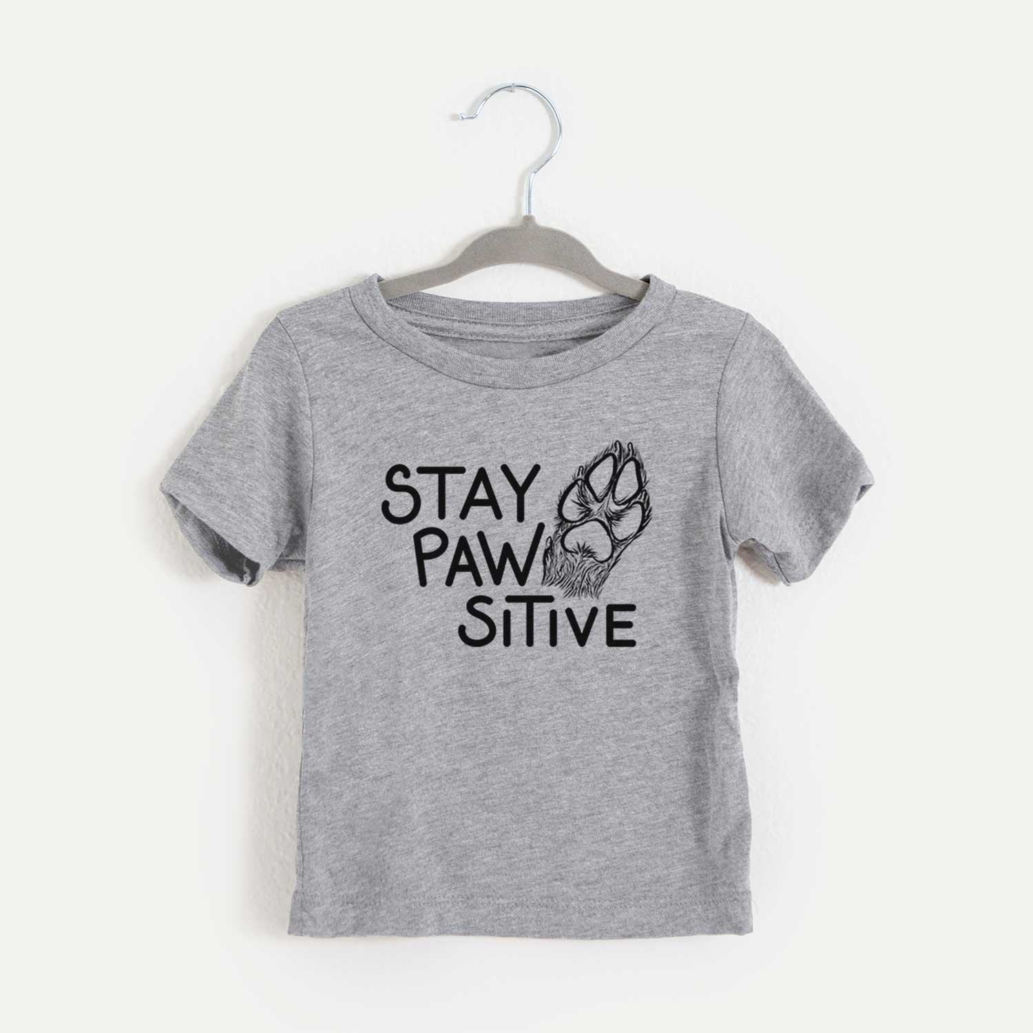 Stay Pawsitive - Dog Paw - Kids/Youth/Toddler Shirt