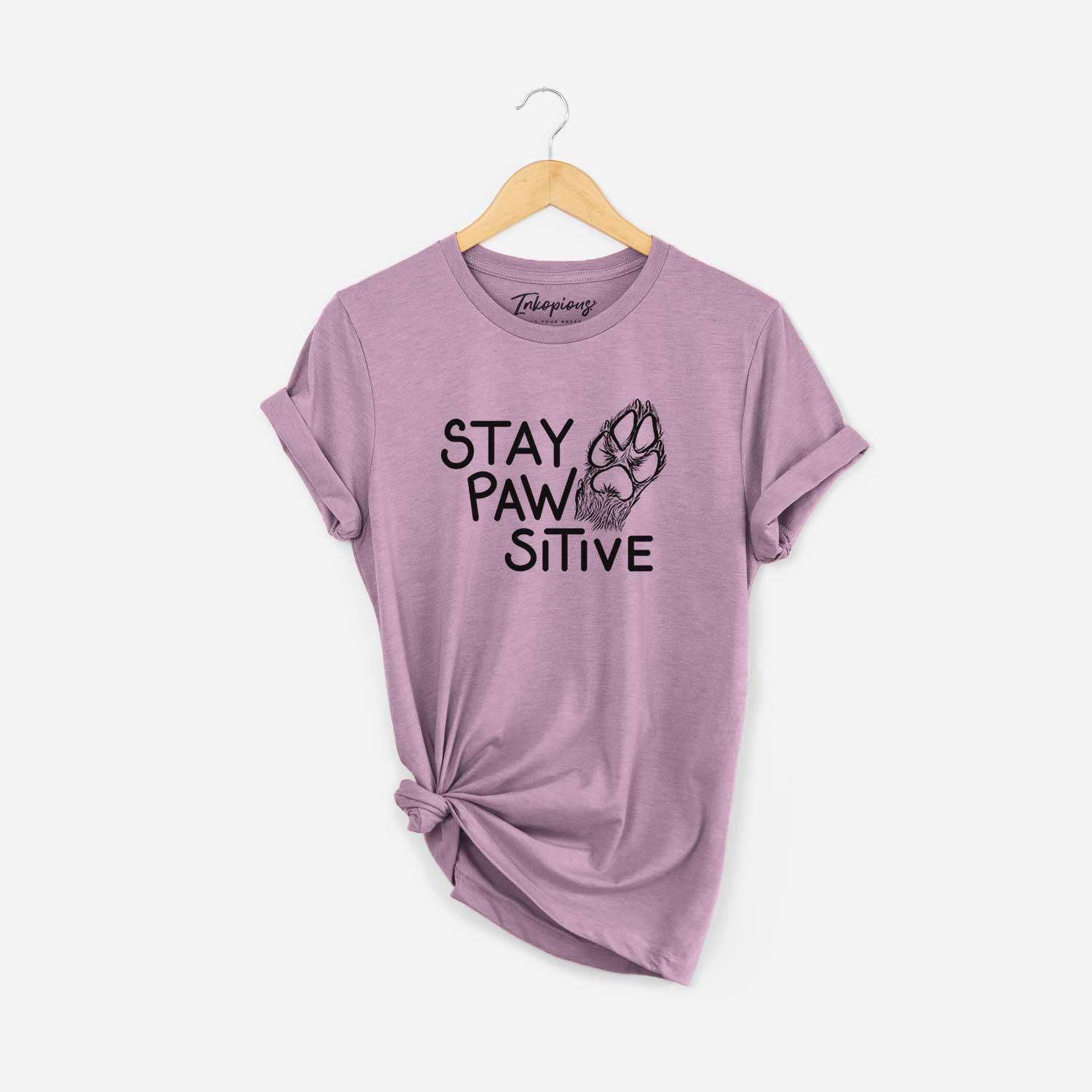 Stay Pawsitive - Dog Paw - Unisex Crewneck