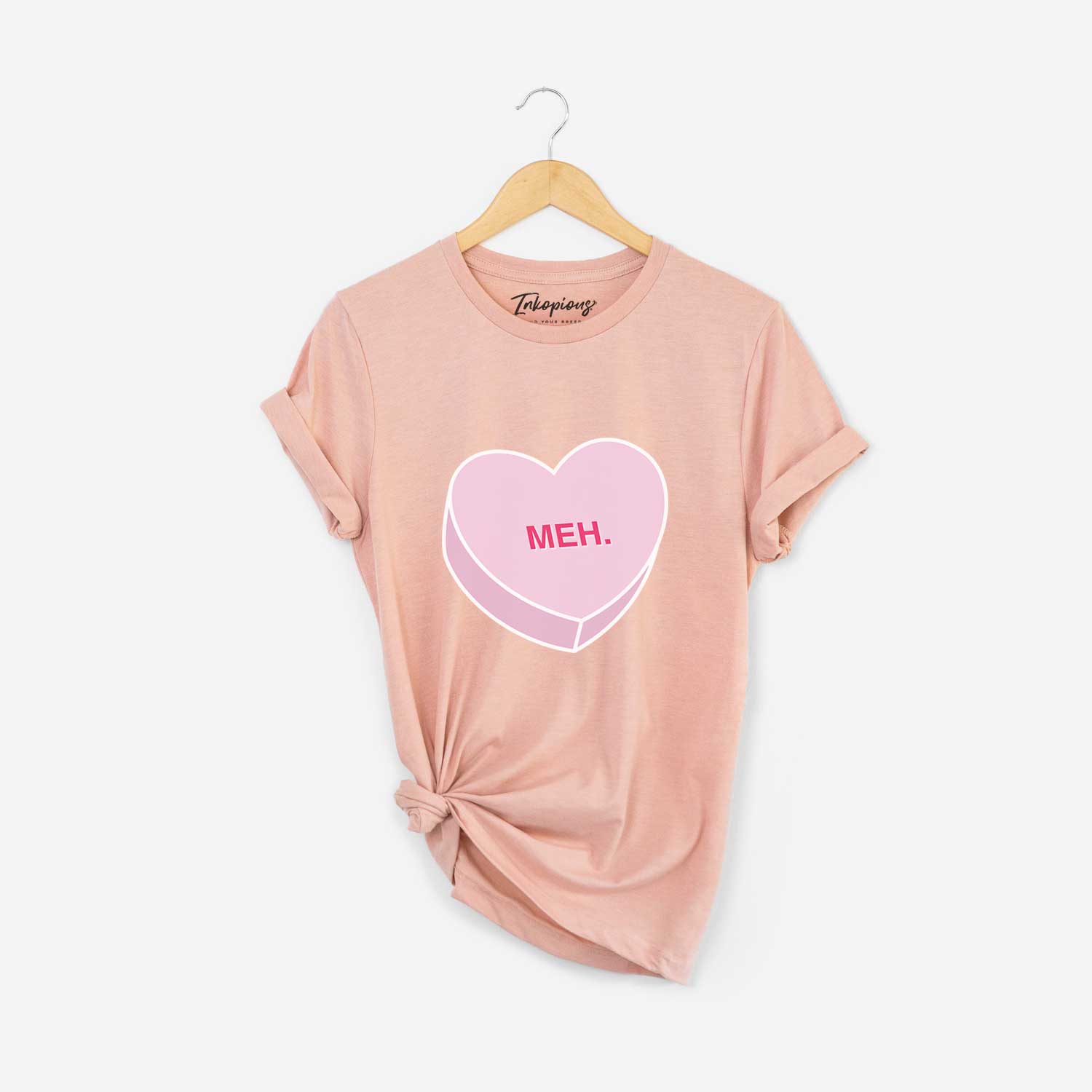 Meh Valentine Candy Heart - Unisex Crewneck