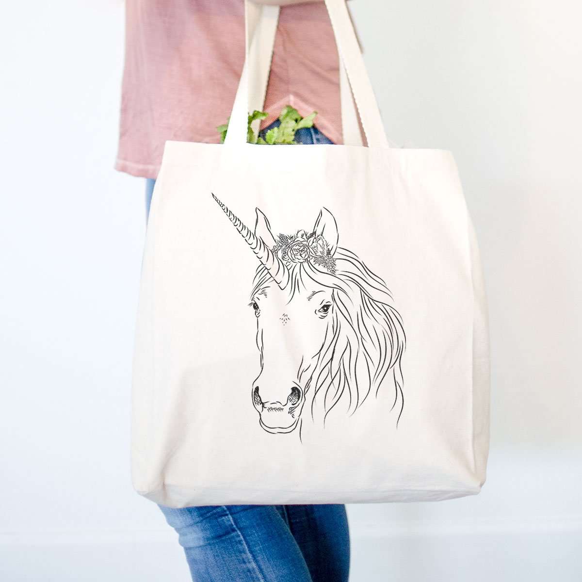 'Cosmic Unicorn' design on a tote