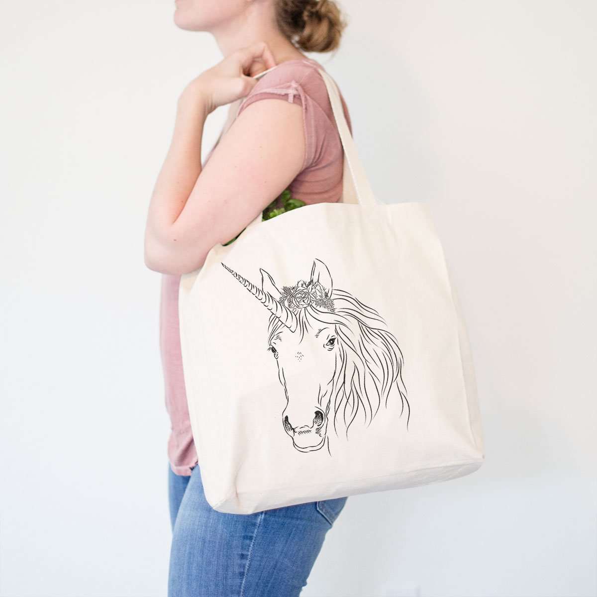 'Cosmic Unicorn' design on a tote