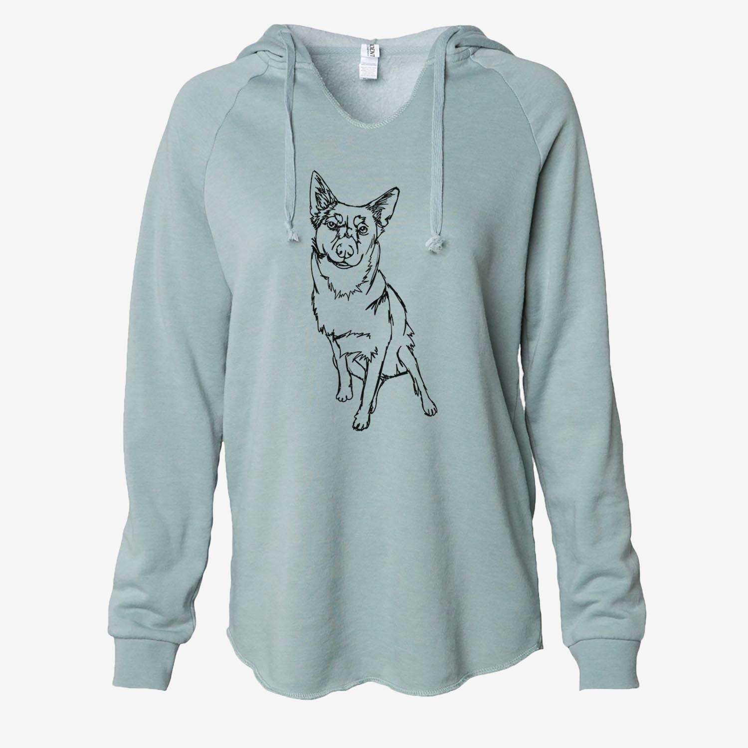 Doodled Australian Cattle Dog - Cali Wave Hooded Sweatshirt