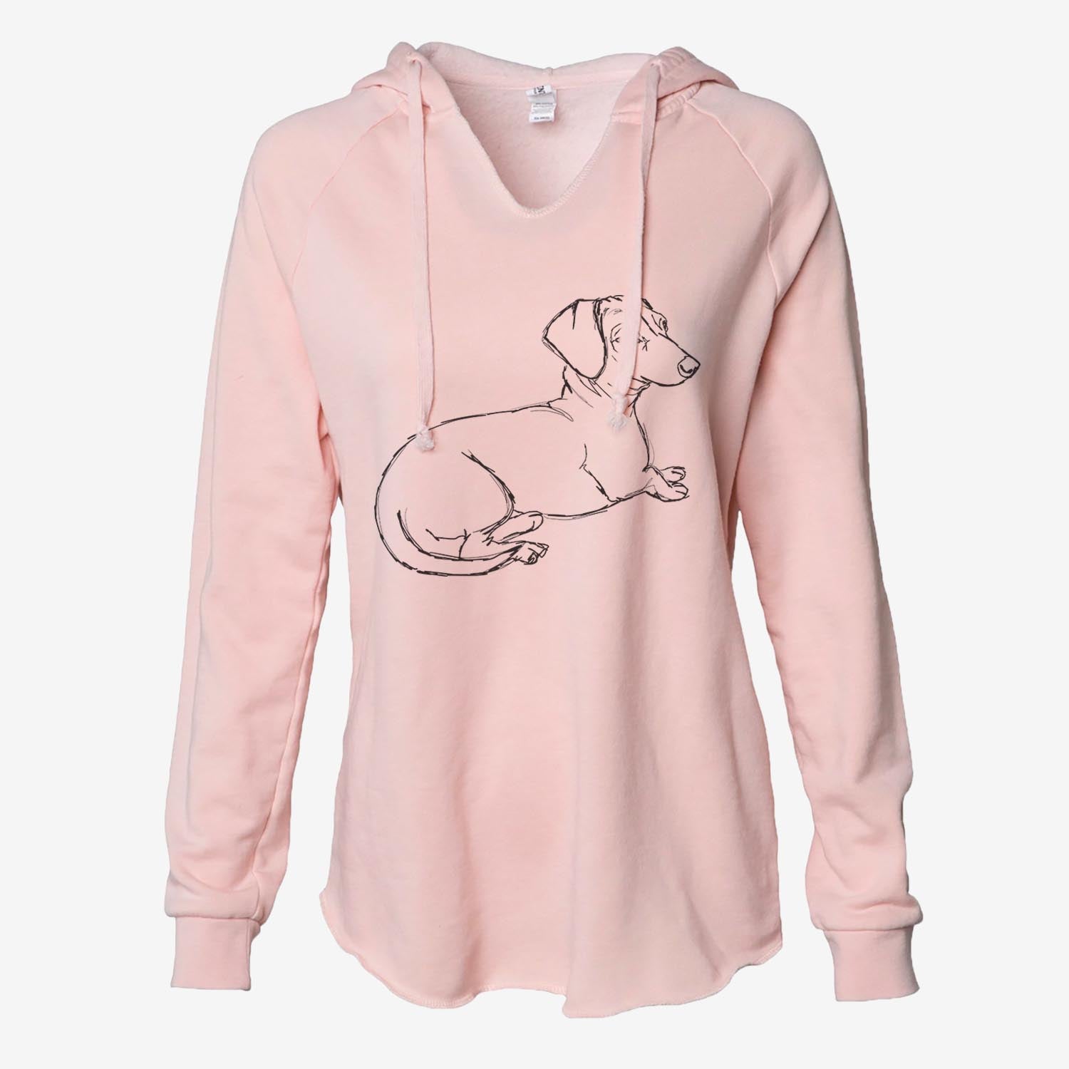 Doodled Bambi the Dachshund - Cali Wave Hooded Sweatshirt