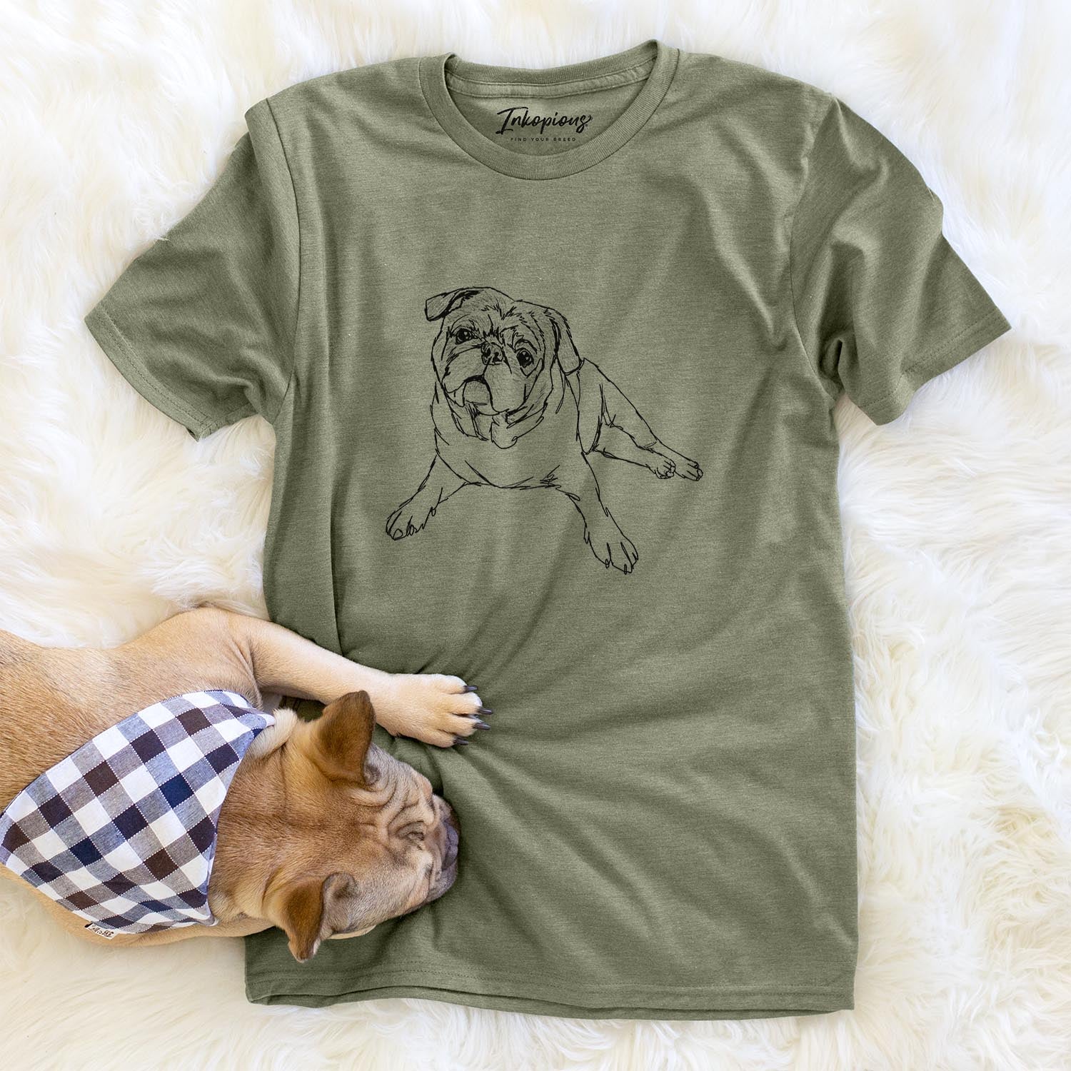 Doodled Benny the Pug - Unisex Crewneck