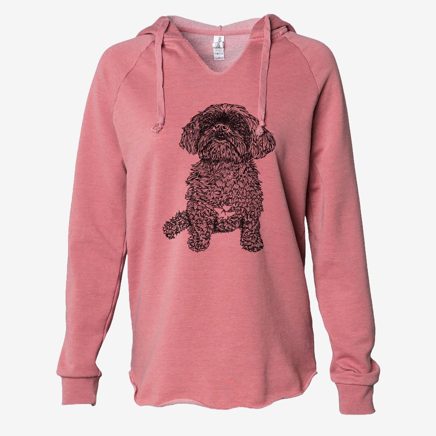 Doodled Chewie the Peekapoo - Cali Wave Hooded Sweatshirt