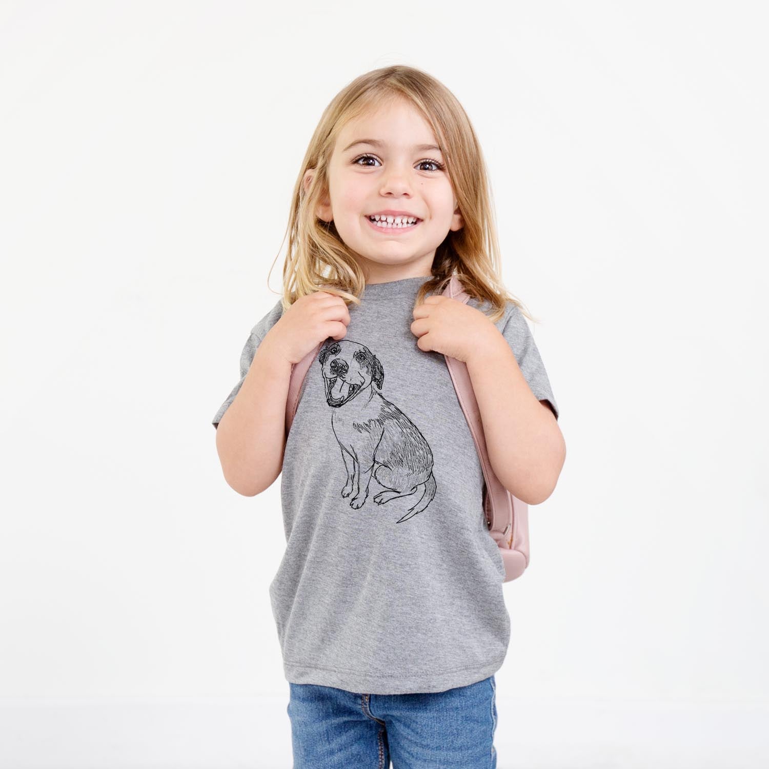 Doodled Clyde the Hound Mix - Kids/Youth/Toddler Shirt