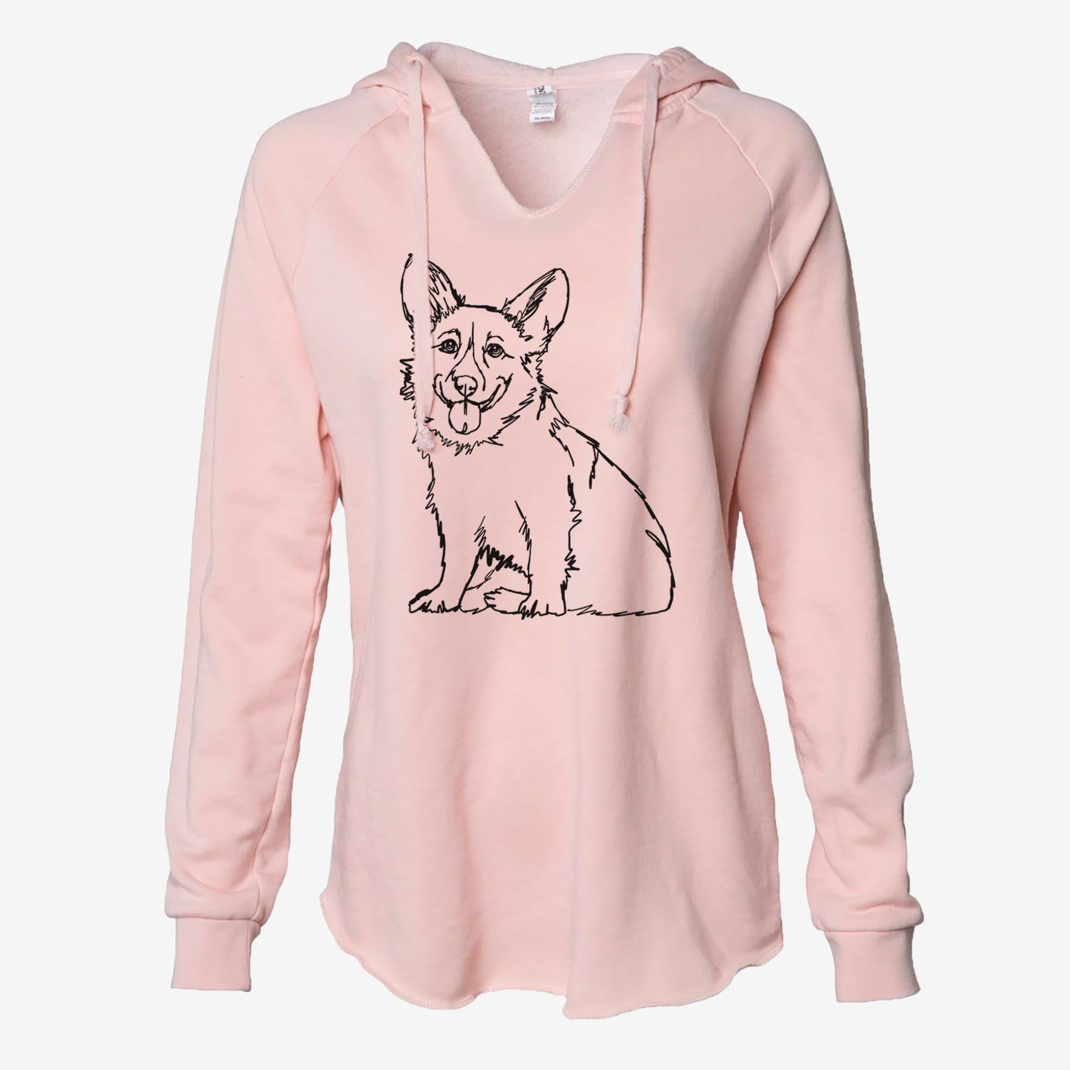Doodled Corgi - Cali Wave Hooded Sweatshirt
