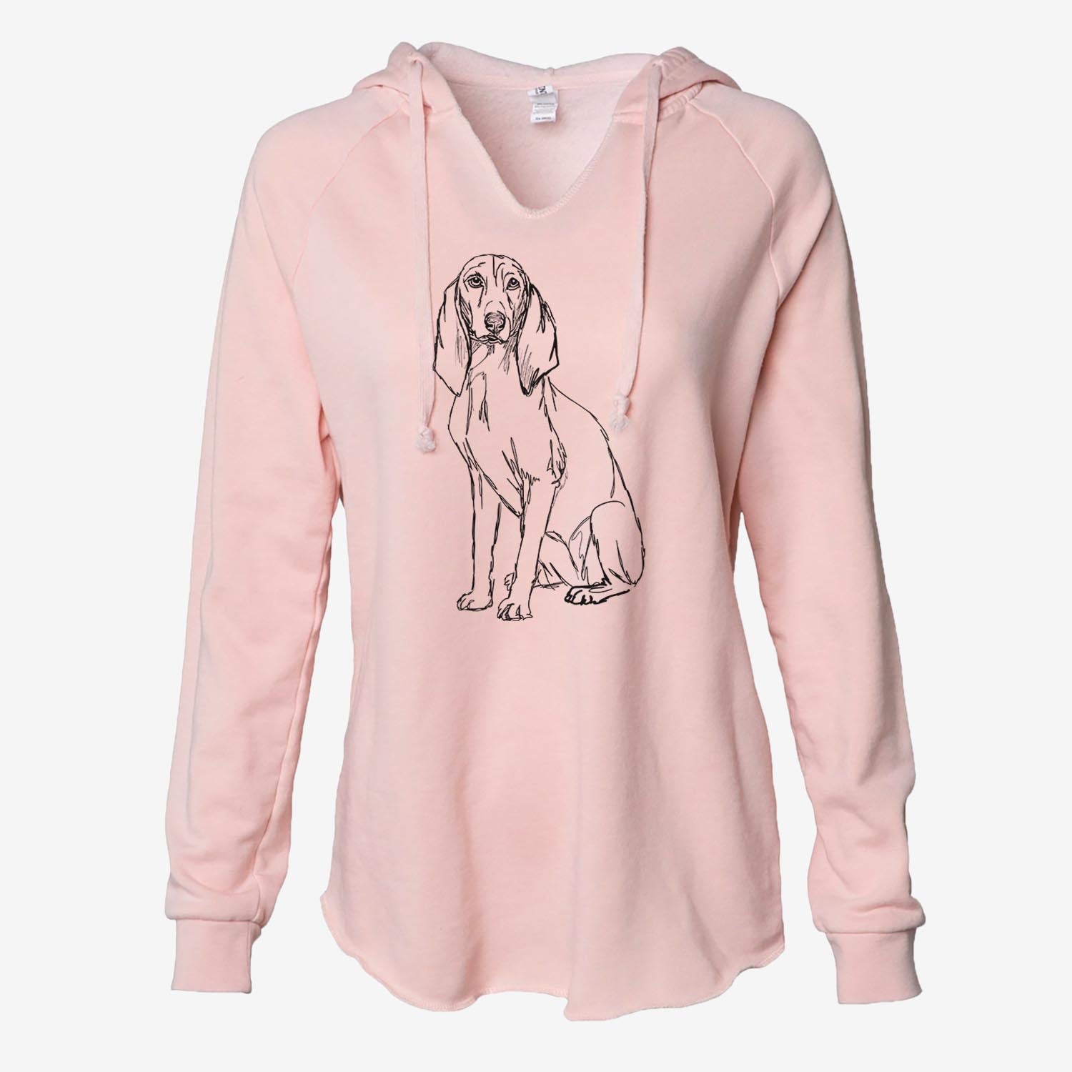 Doodled Eleanor the Italian Segugio - Cali Wave Hooded Sweatshirt