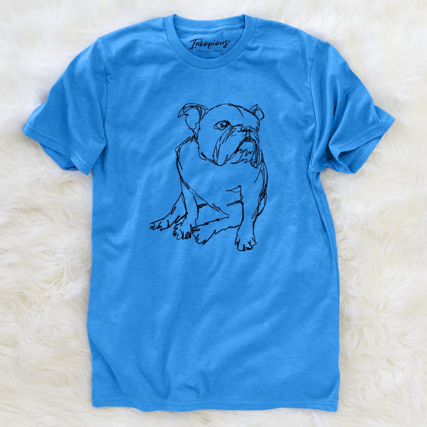 Doodled English Bulldog - Unisex Crewneck