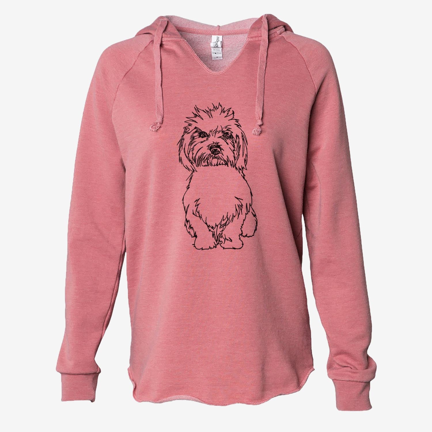 Doodled Fluffers the Coton de Tulear - Cali Wave Hooded Sweatshirt