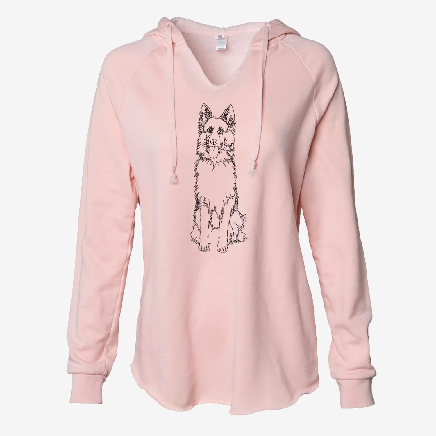 Doodled German Shepherd - Cali Wave Hooded Sweatshirt